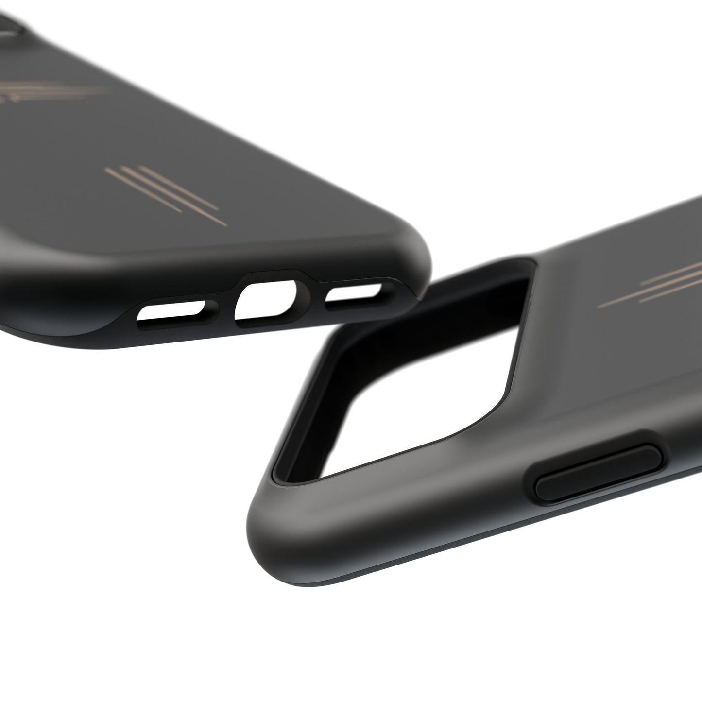 Black Impact-Resistant Cases with CROSSLINE Logo