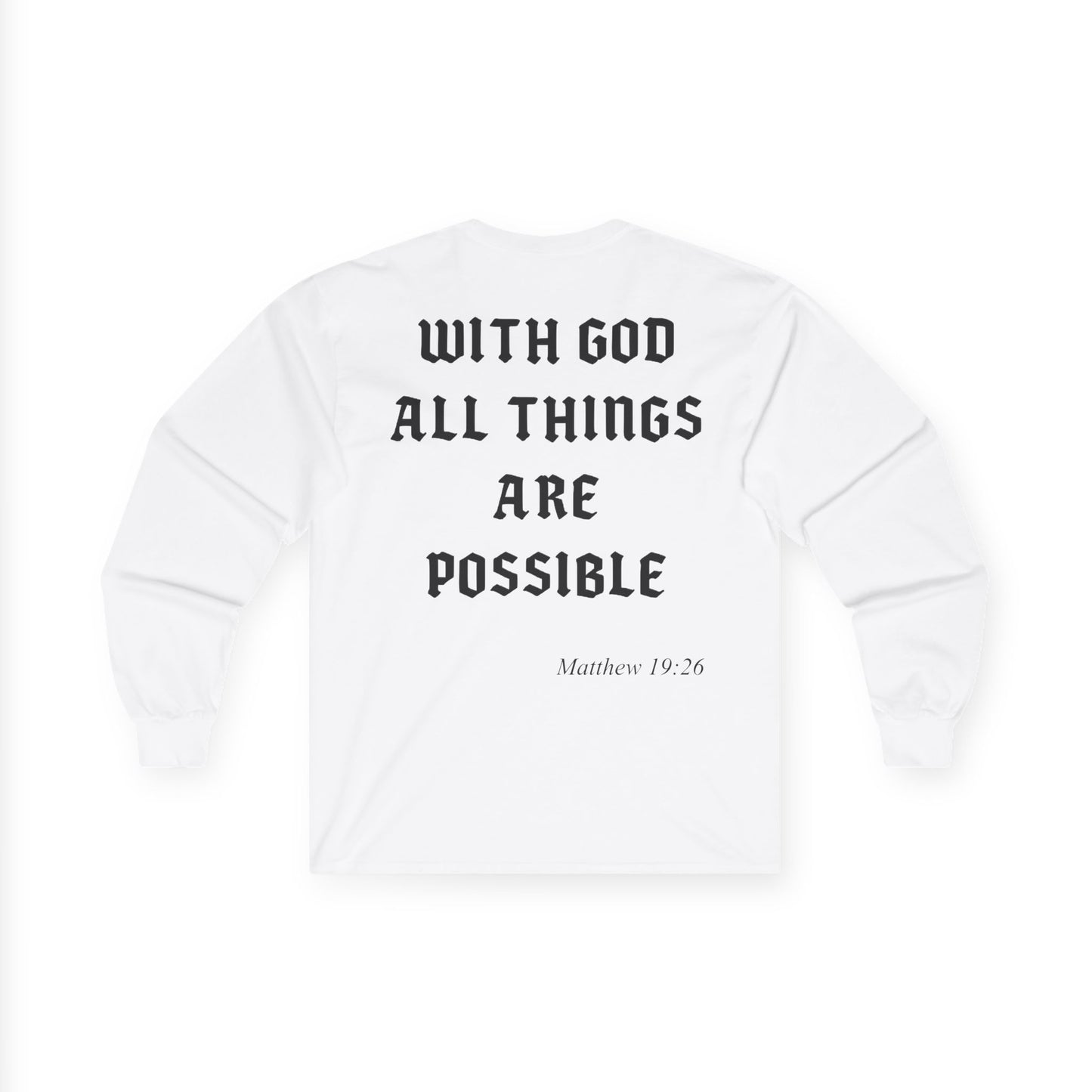 Unisex Sweatshirt with Chapter - With God All Things Are Possible