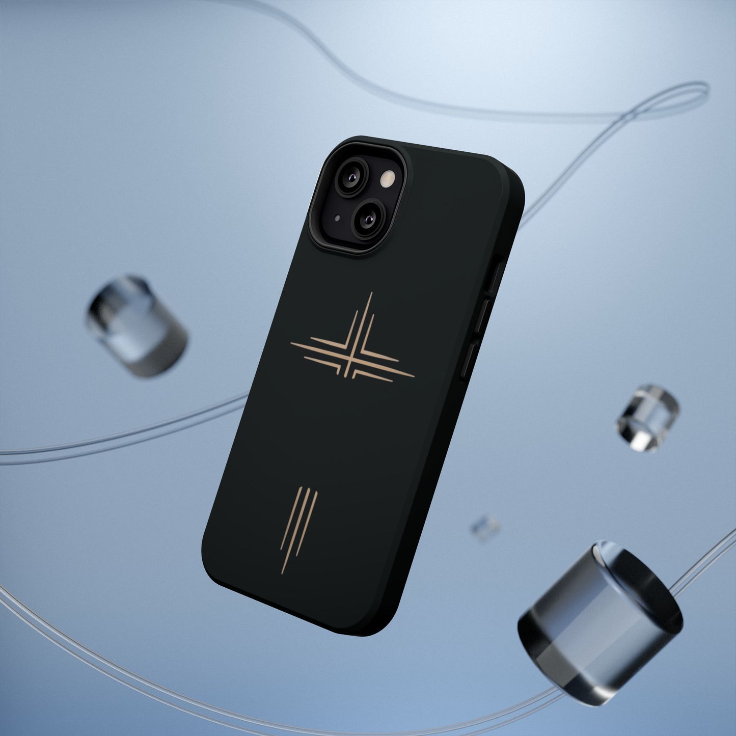 Black Impact-Resistant Cases with CROSSLINE Logo