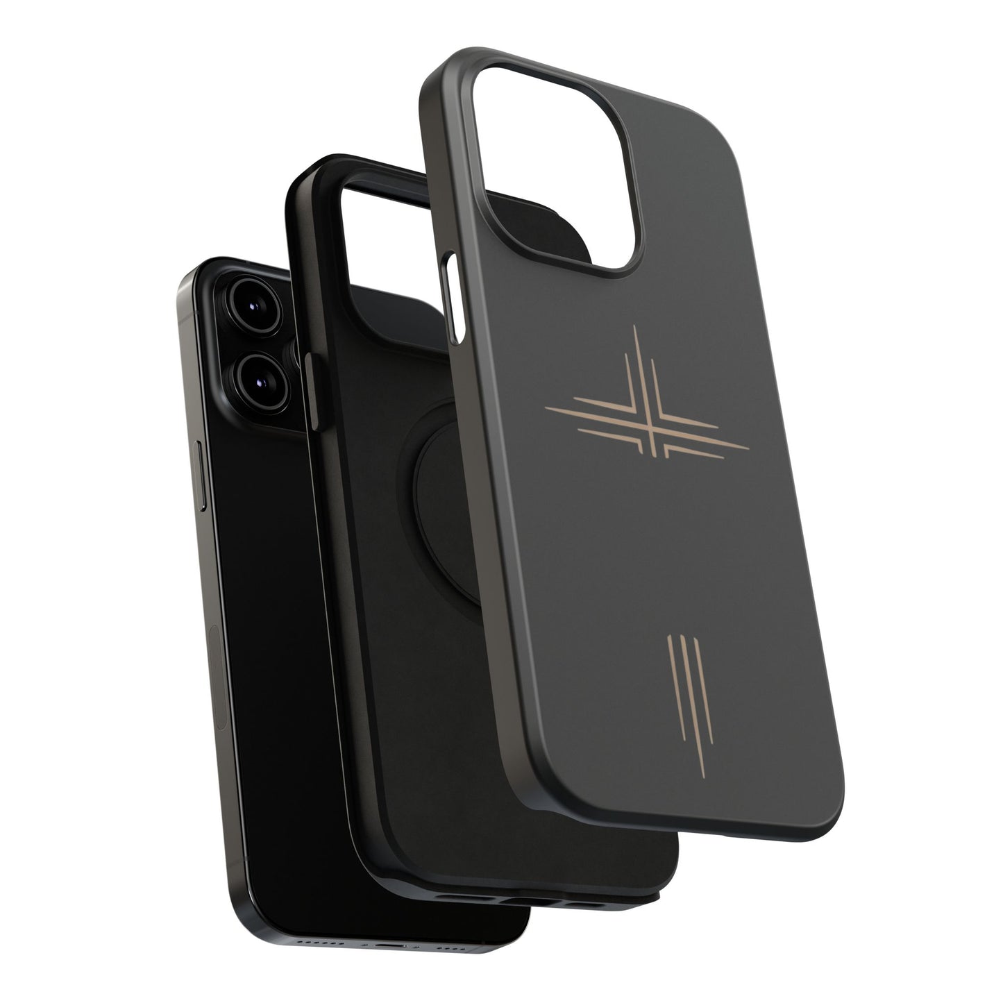 Black Impact-Resistant Cases with CROSSLINE Logo