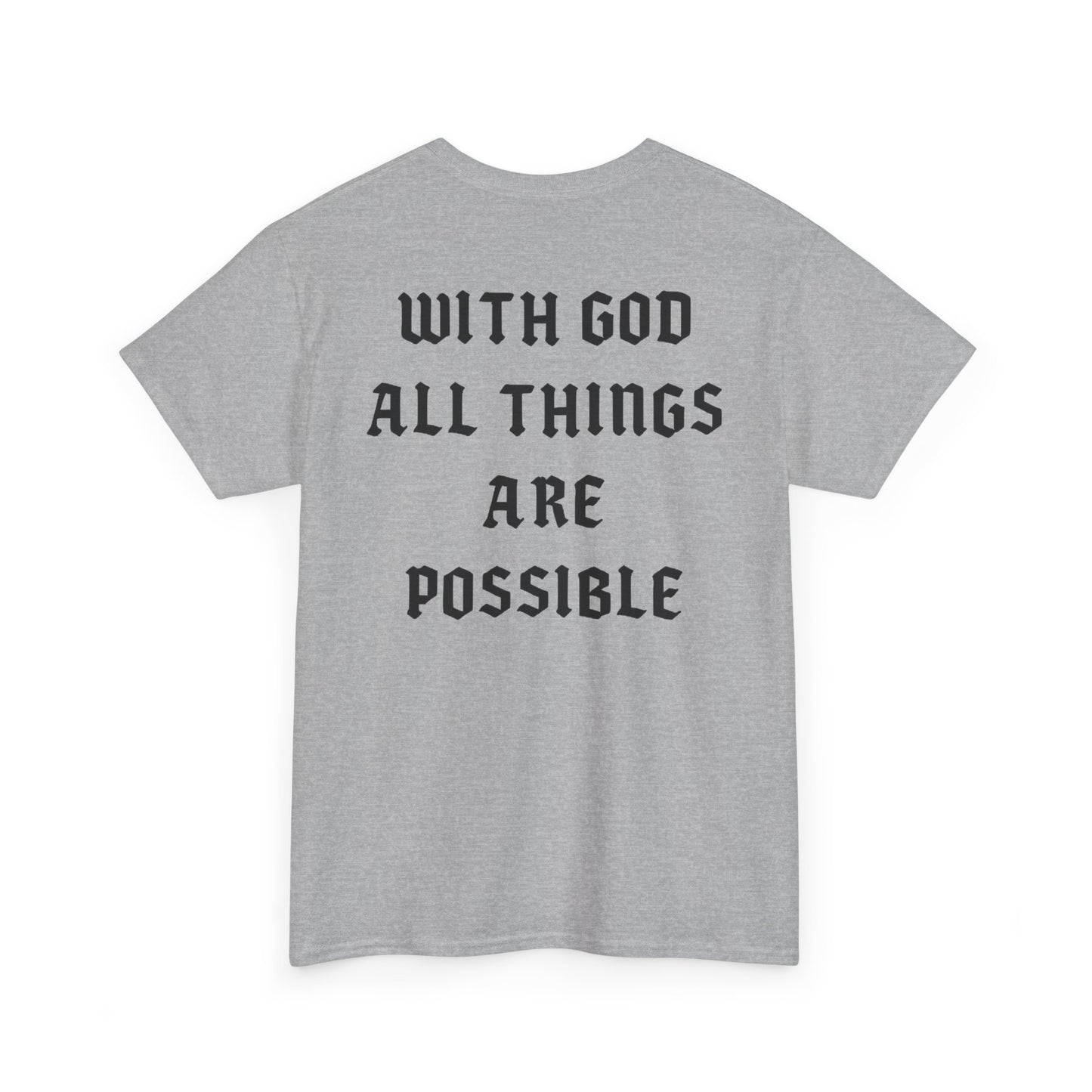 Unisex Cotton Shirt - With God All Things Are Possible