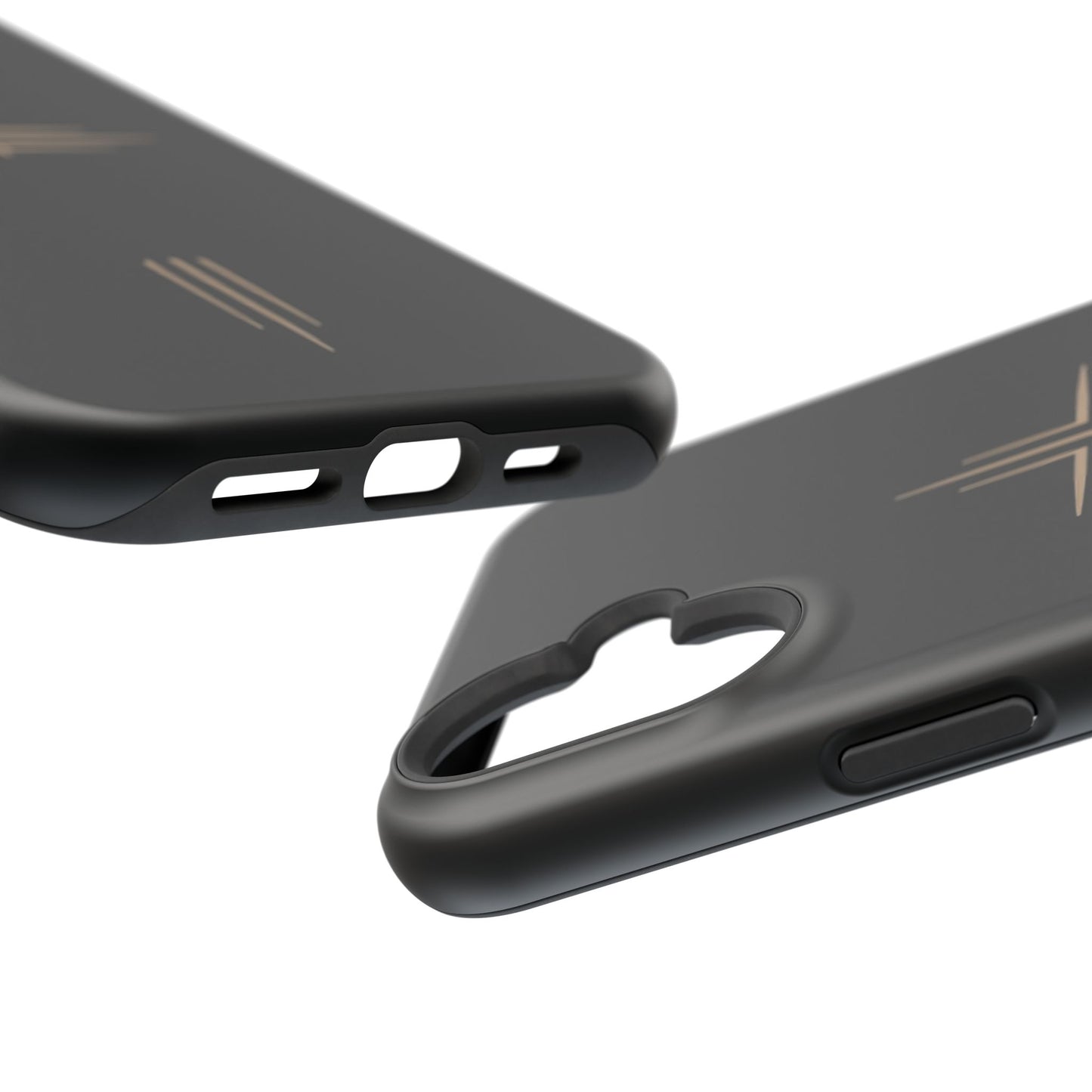 Black Impact-Resistant Cases with CROSSLINE Logo