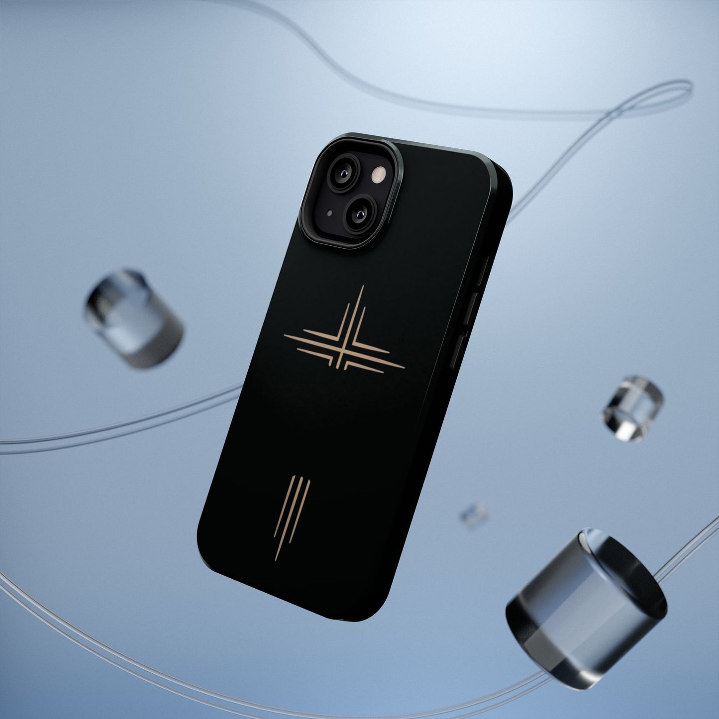 Black Impact-Resistant Cases with CROSSLINE Logo