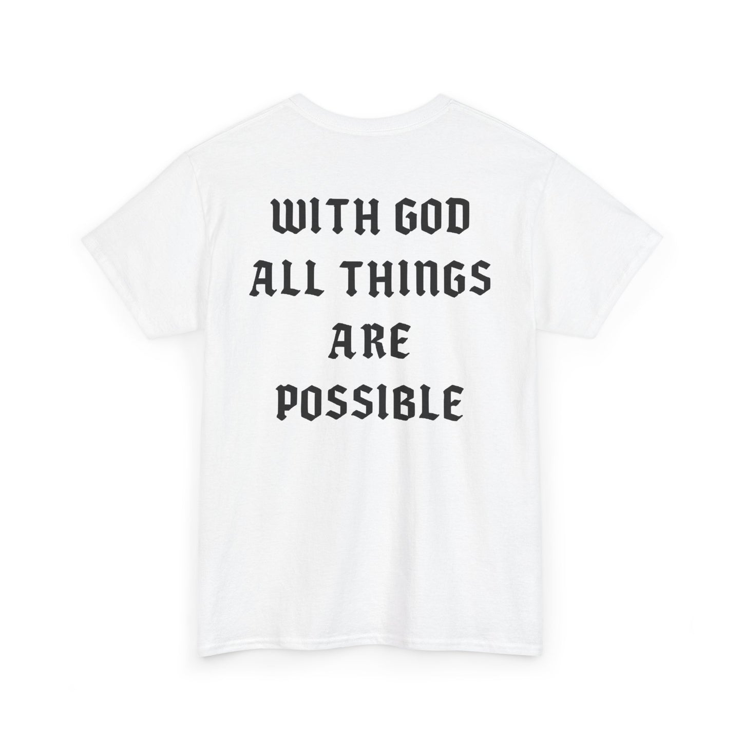 Unisex Cotton Shirt - With God All Things Are Possible