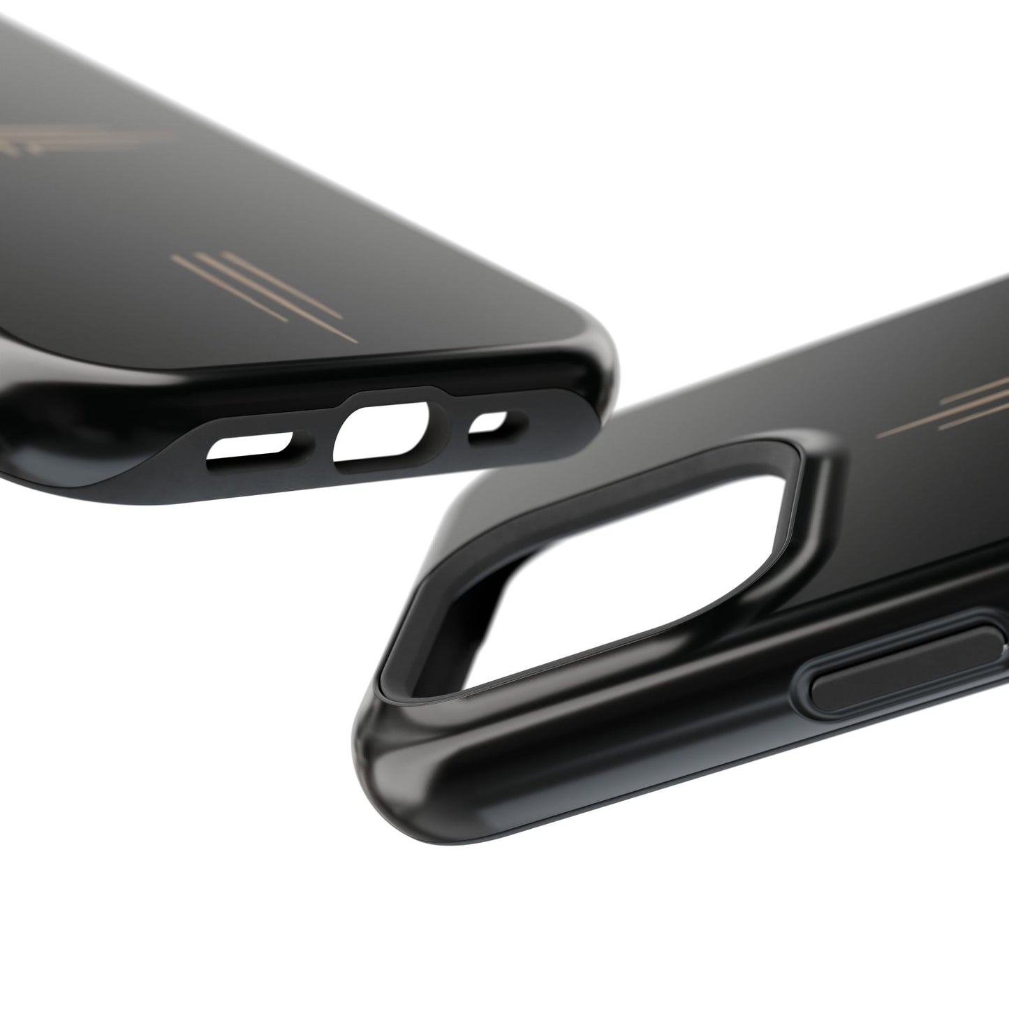Black Impact-Resistant Cases with CROSSLINE Logo