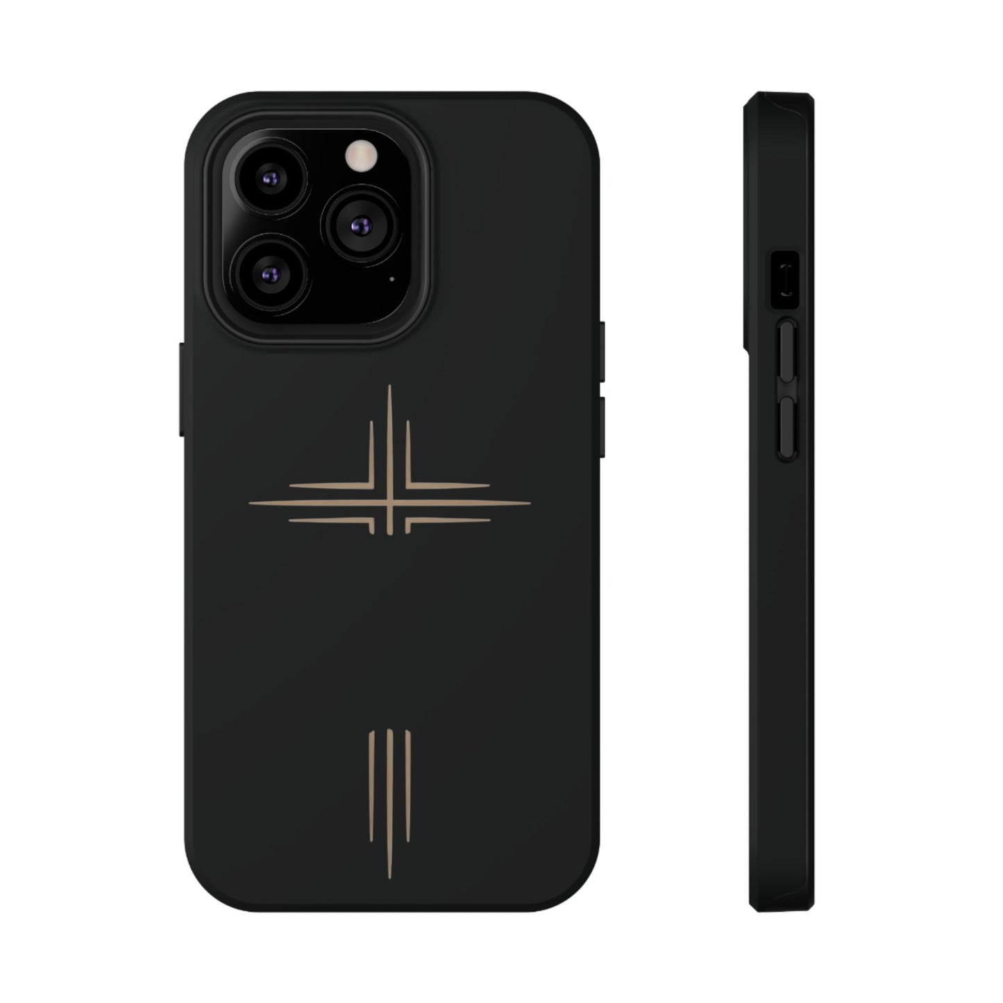 Black Impact-Resistant Cases with CROSSLINE Logo
