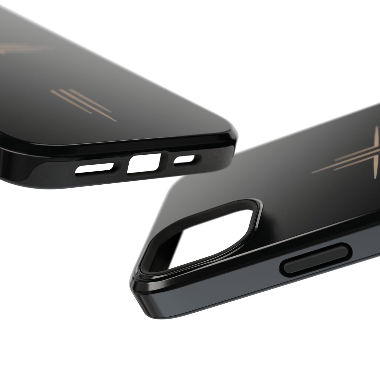 Black Impact-Resistant Cases with CROSSLINE Logo