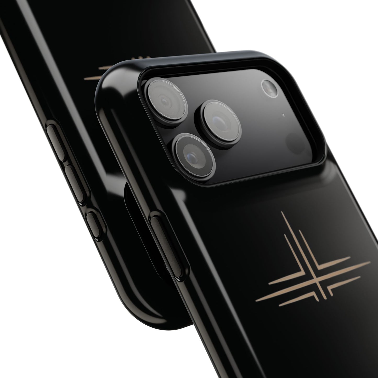 Black Impact-Resistant Cases with CROSSLINE Logo