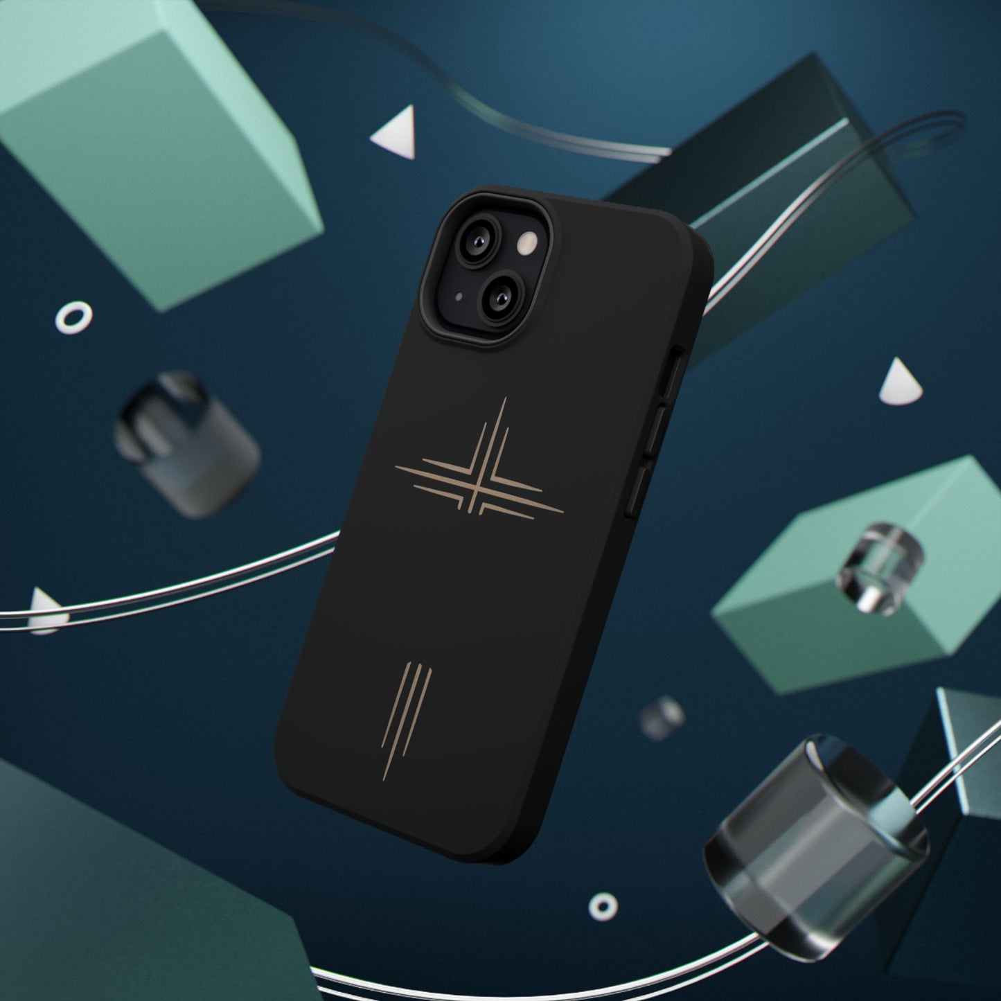 Black Impact-Resistant Cases with CROSSLINE Logo