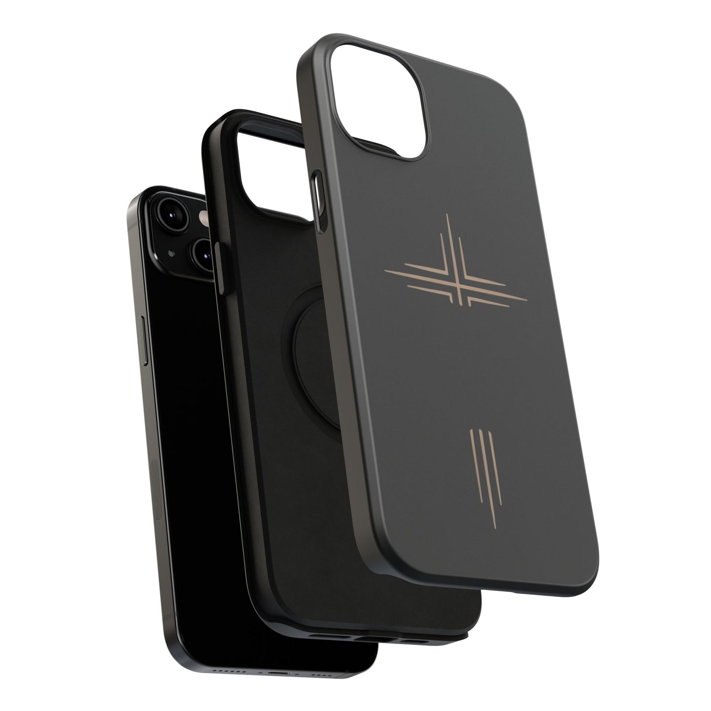 Black Impact-Resistant Cases with CROSSLINE Logo