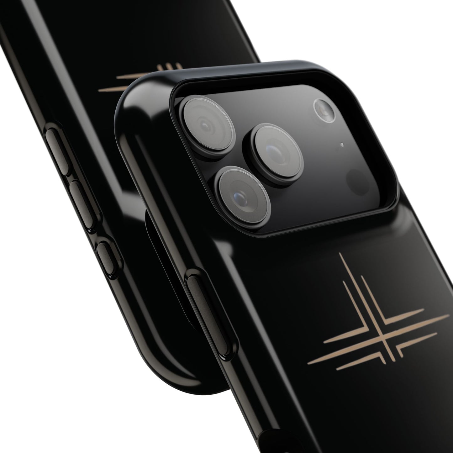 Black Impact-Resistant Cases with CROSSLINE Logo