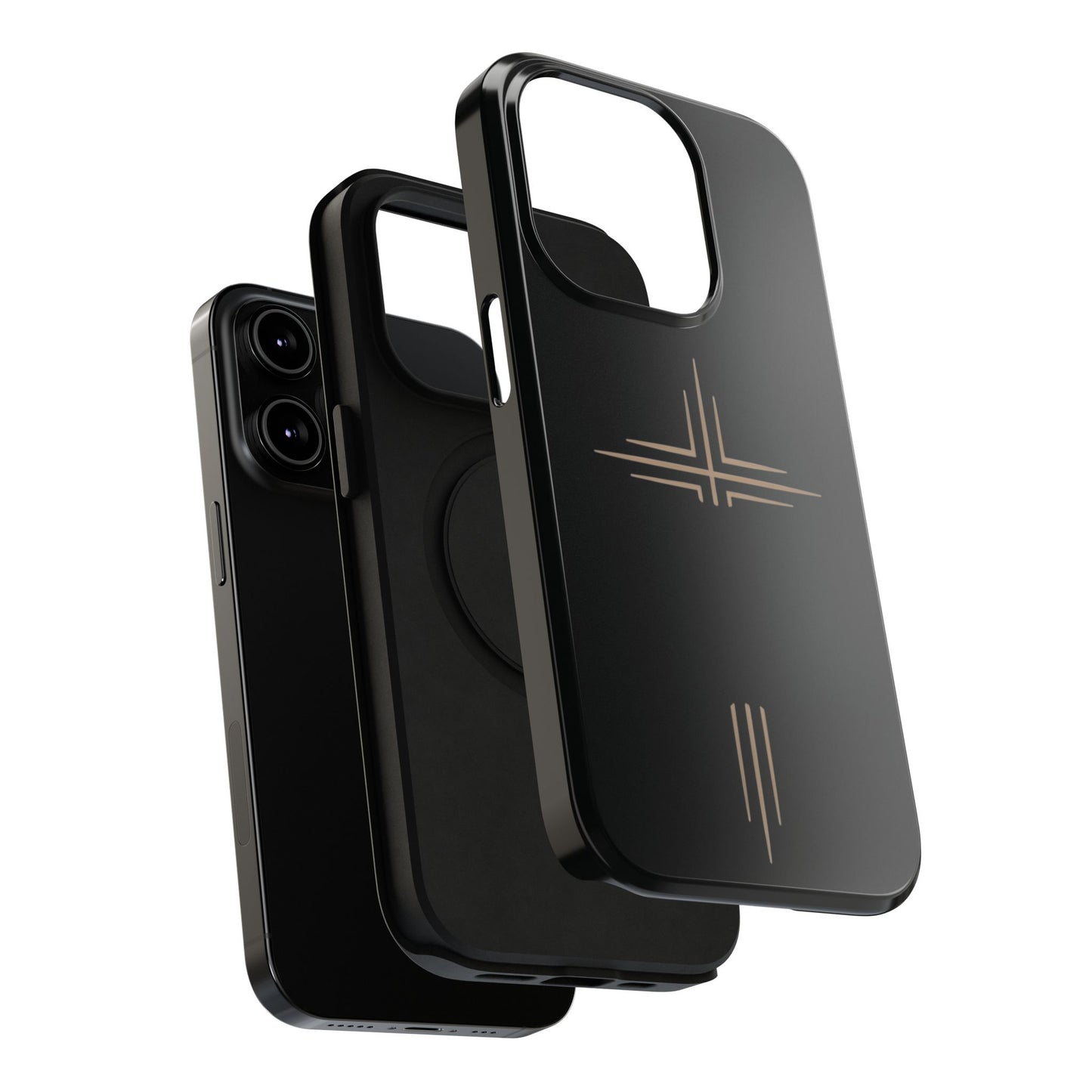 Black Impact-Resistant Cases with CROSSLINE Logo