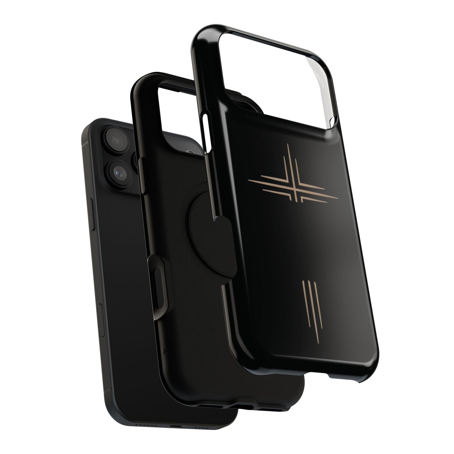 Black Impact-Resistant Cases with CROSSLINE Logo