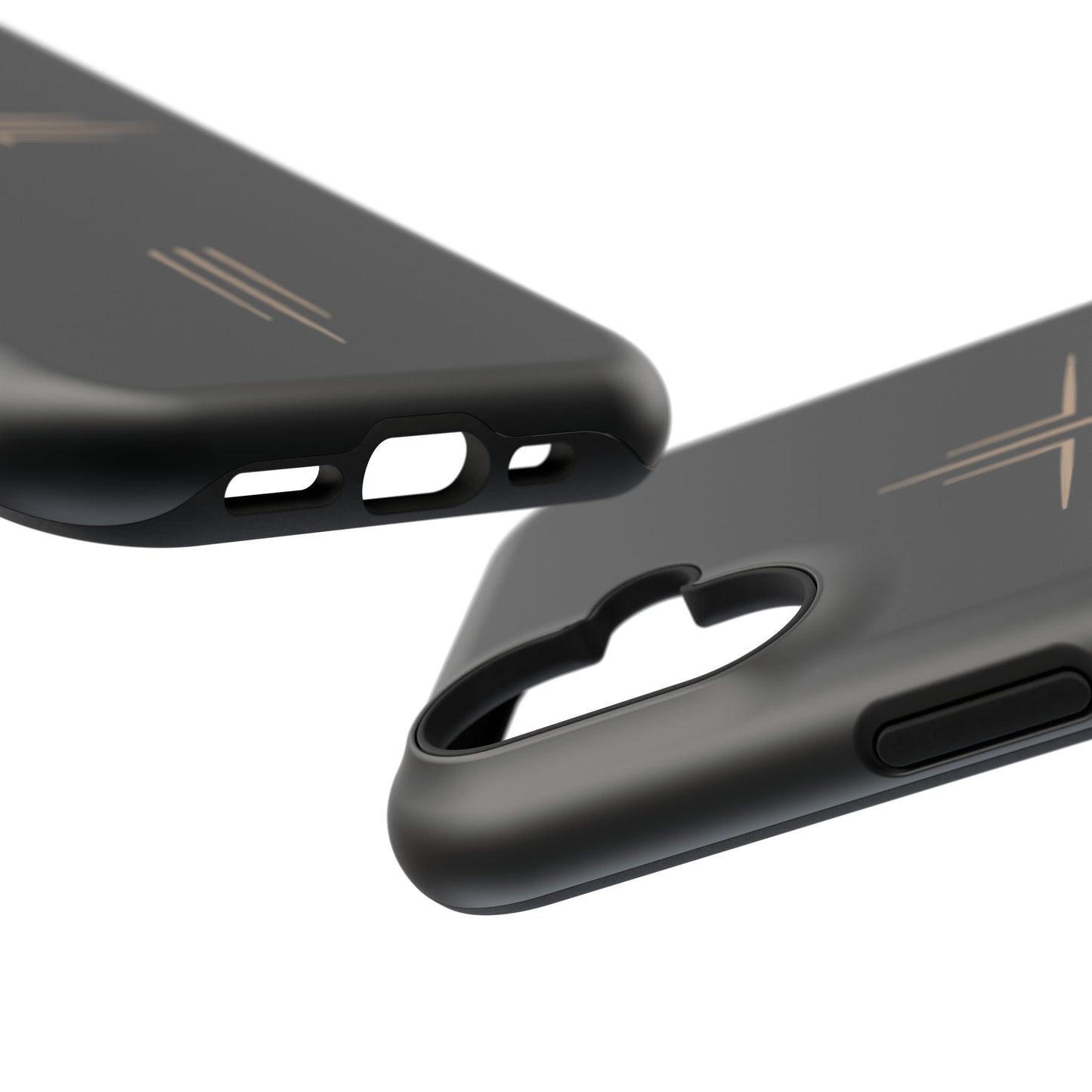 Black Impact-Resistant Cases with CROSSLINE Logo