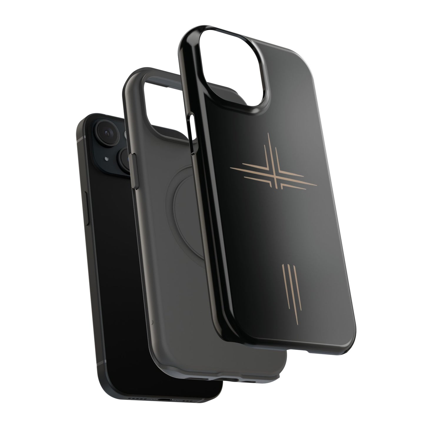 Black Impact-Resistant Cases with CROSSLINE Logo