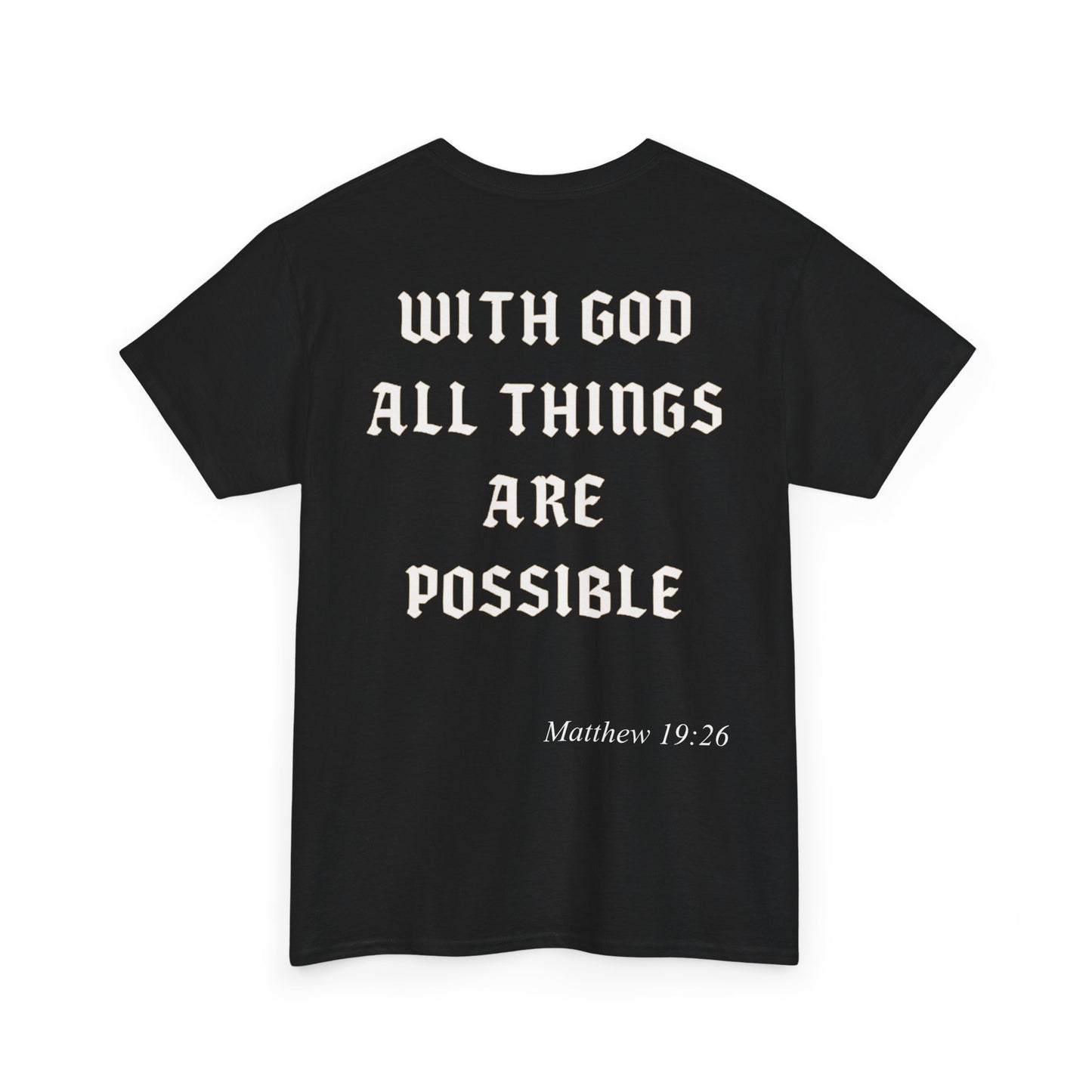 Unisex Cotton Shirt with Chapter - With God All Things Are Possible
