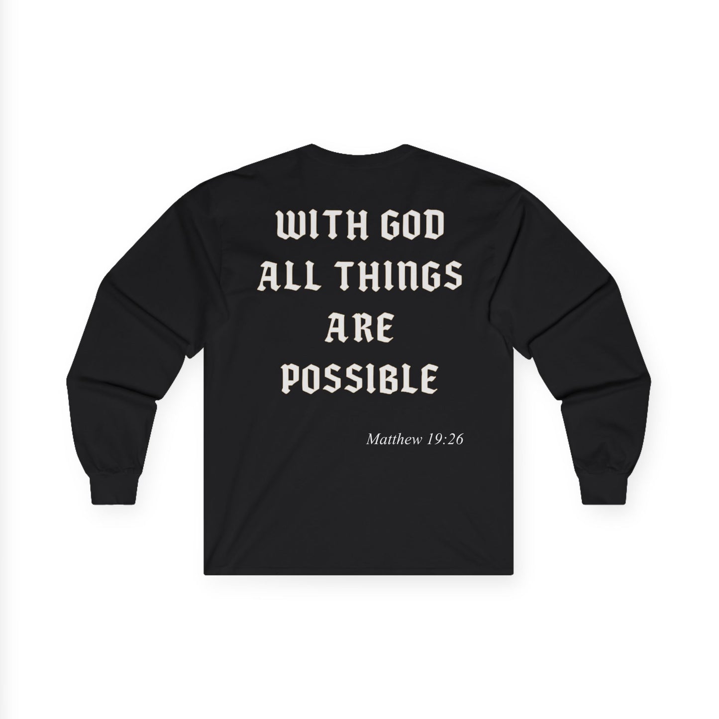 Unisex Sweatshirt with Chapter - With God All Things Are Possible