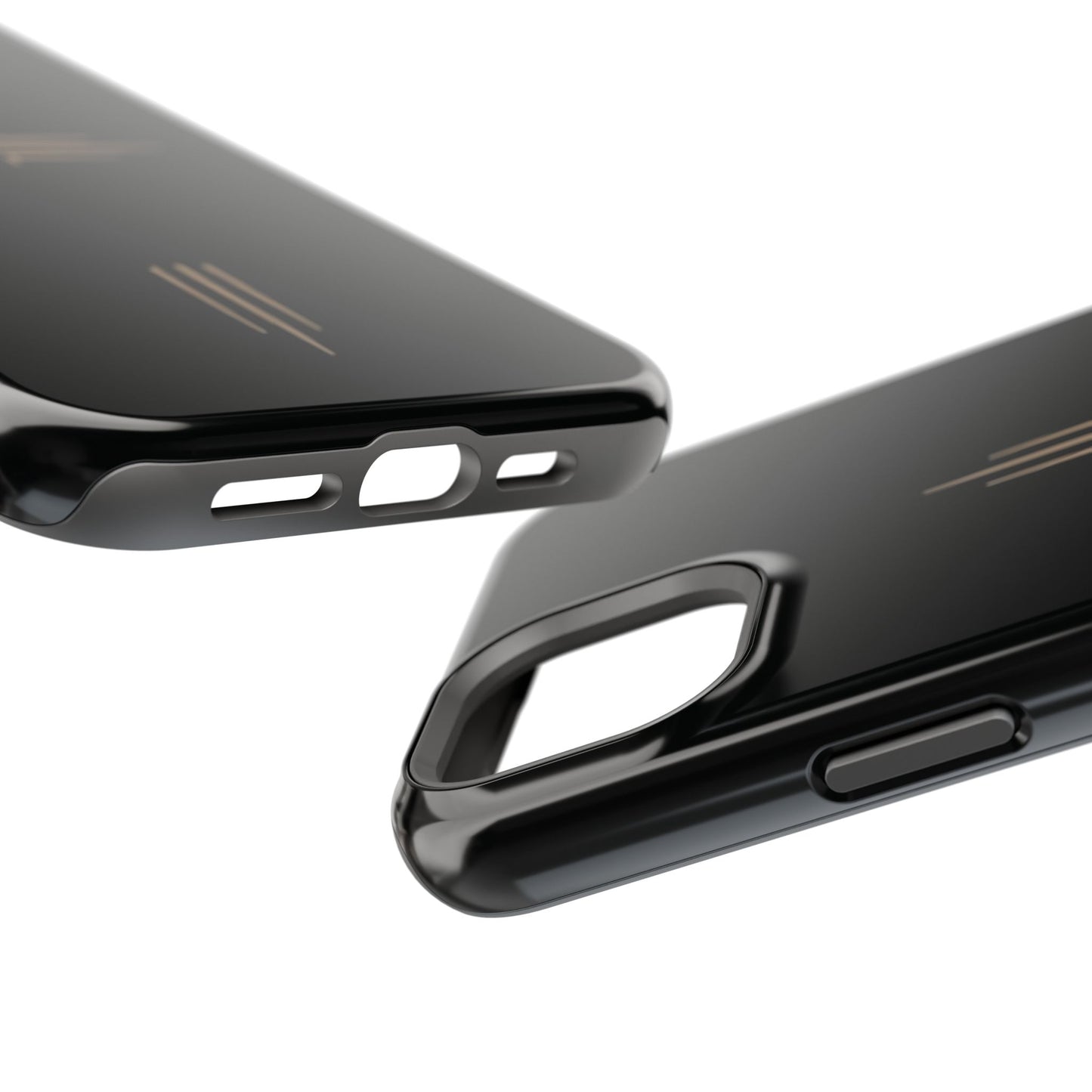 Black Impact-Resistant Cases with CROSSLINE Logo