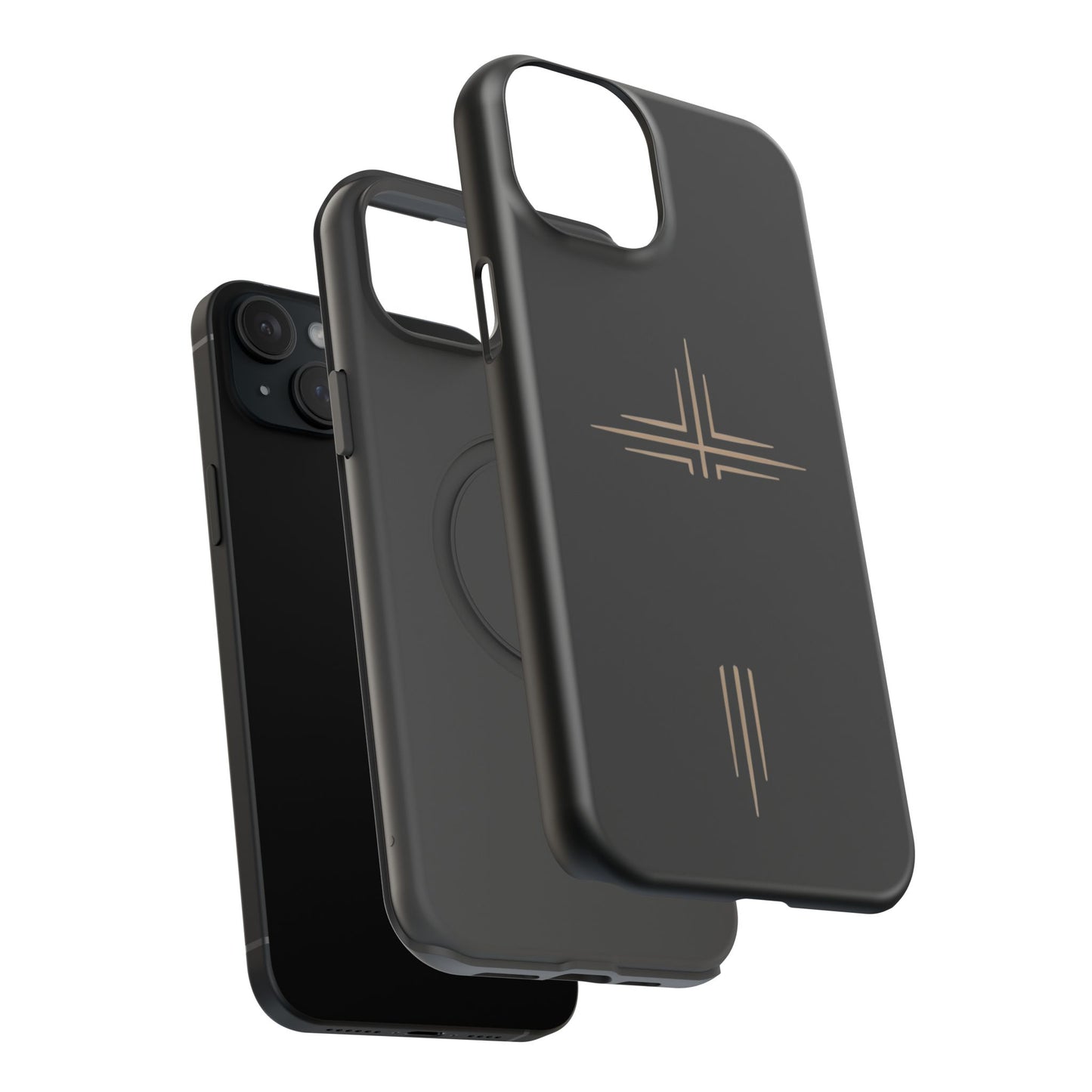 Black Impact-Resistant Cases with CROSSLINE Logo