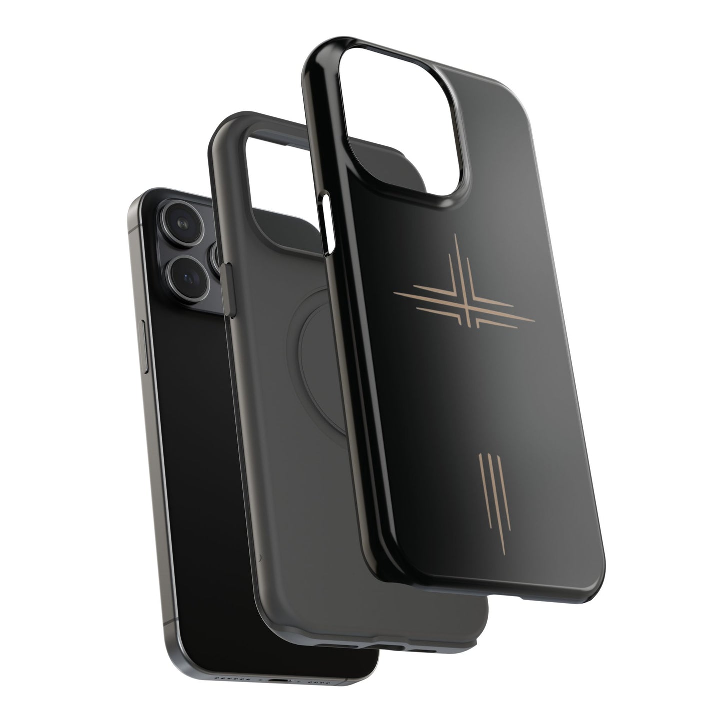 Black Impact-Resistant Cases with CROSSLINE Logo