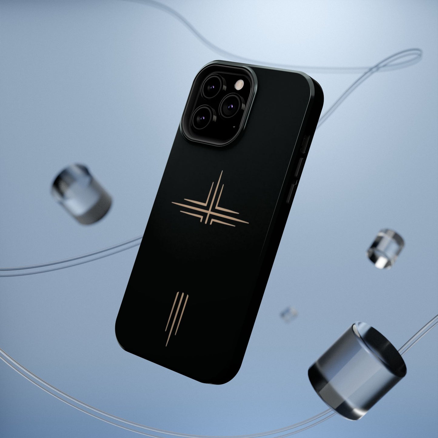 Black Impact-Resistant Cases with CROSSLINE Logo
