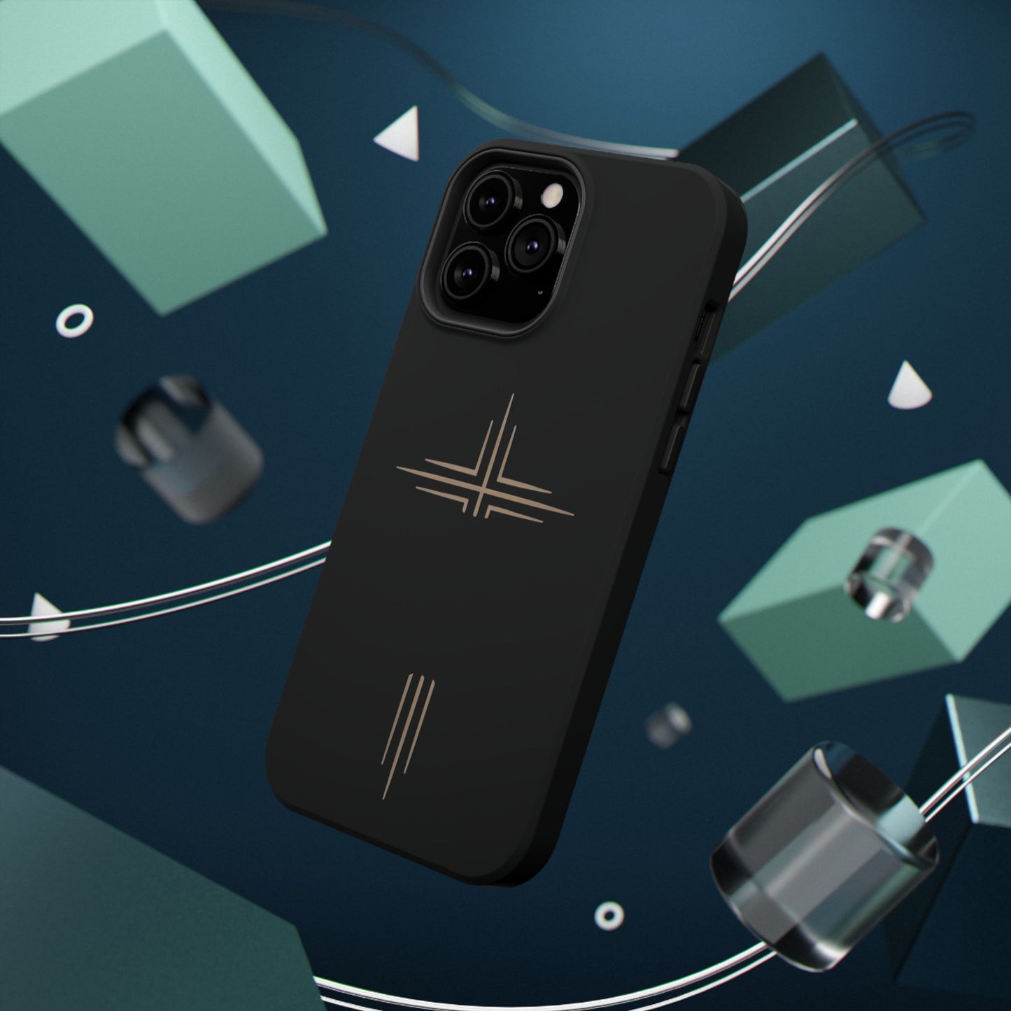 Black Impact-Resistant Cases with CROSSLINE Logo