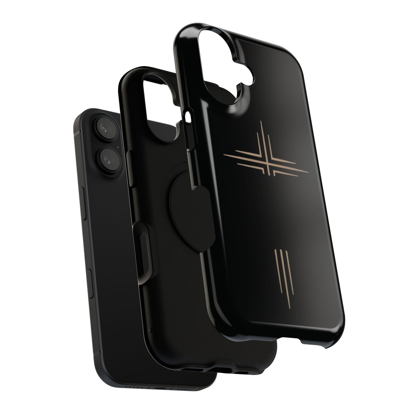 Black Impact-Resistant Cases with CROSSLINE Logo