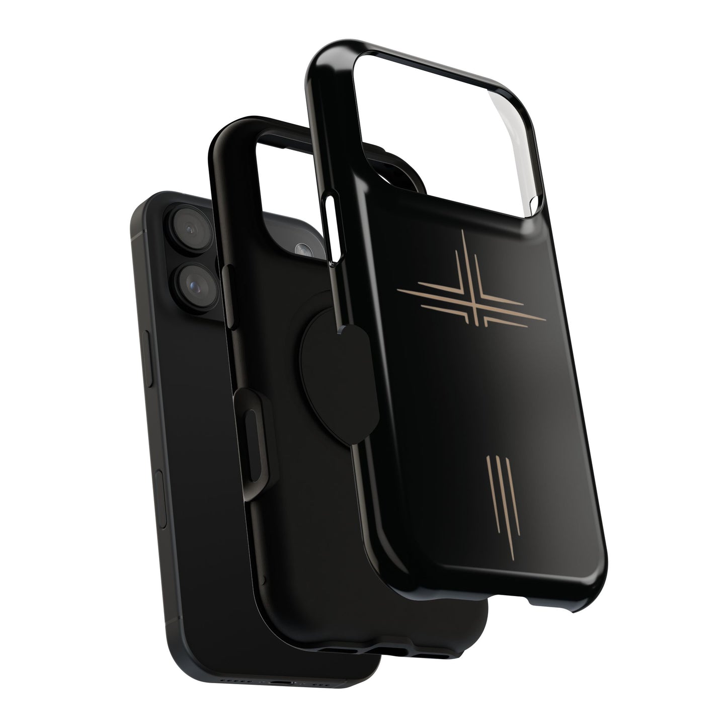 Black Impact-Resistant Cases with CROSSLINE Logo