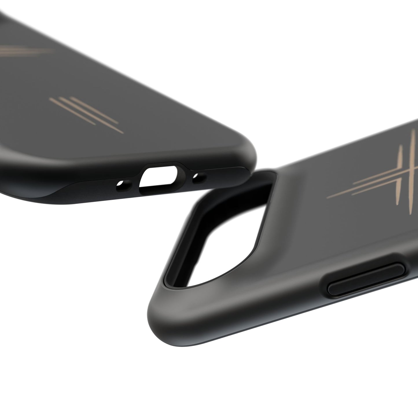 Black Impact-Resistant Cases with CROSSLINE Logo