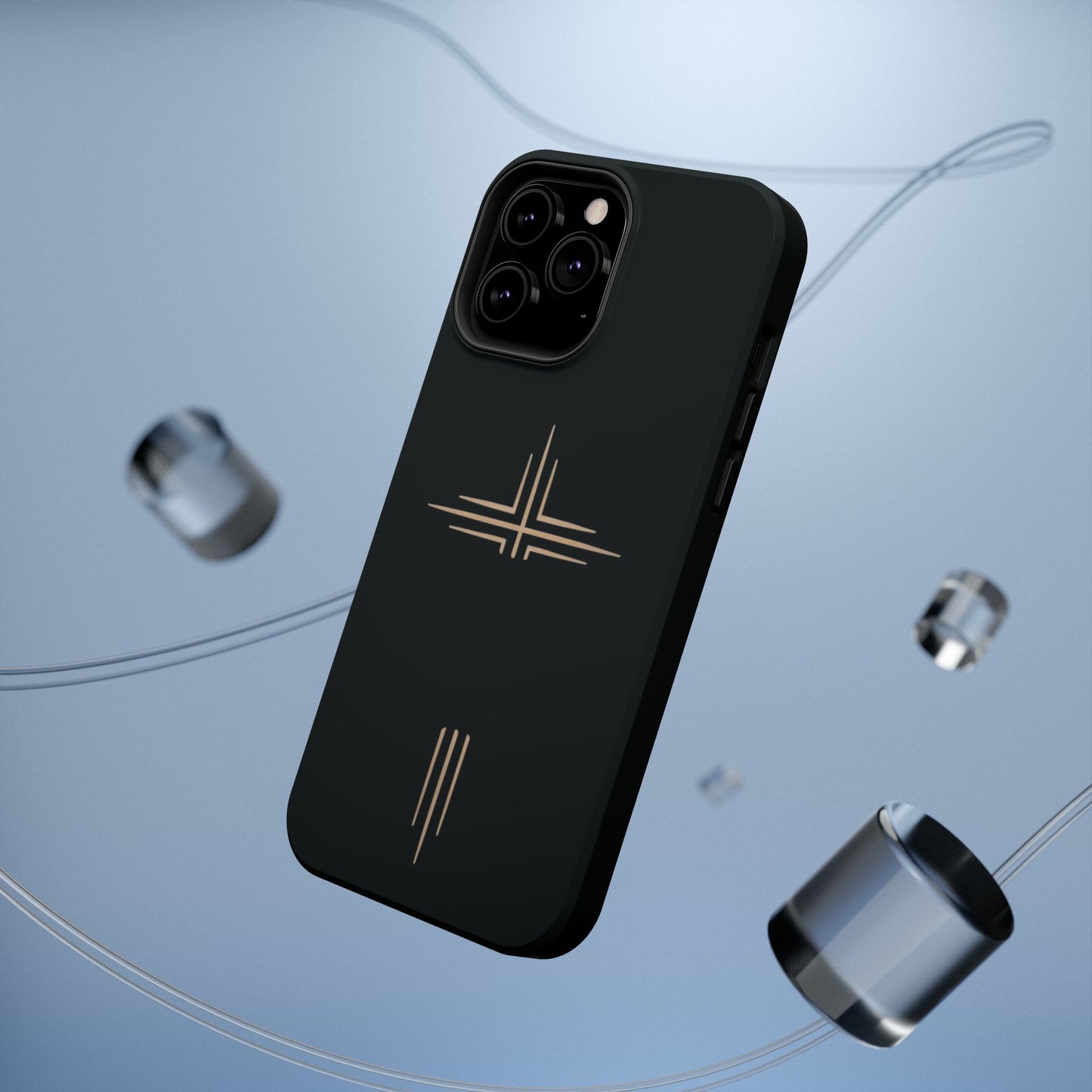 Black Impact-Resistant Cases with CROSSLINE Logo