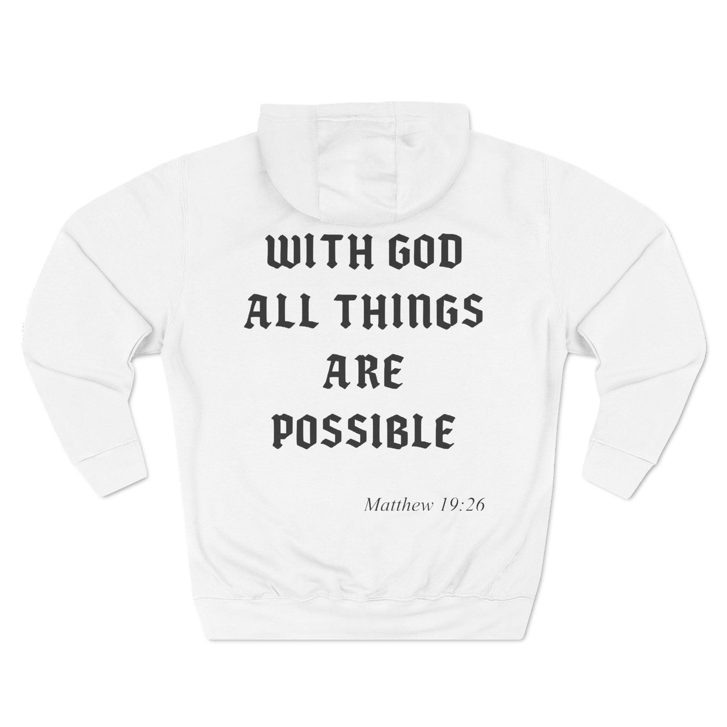 Unisex Hoodie with Chapter - With God All Things Are Possible