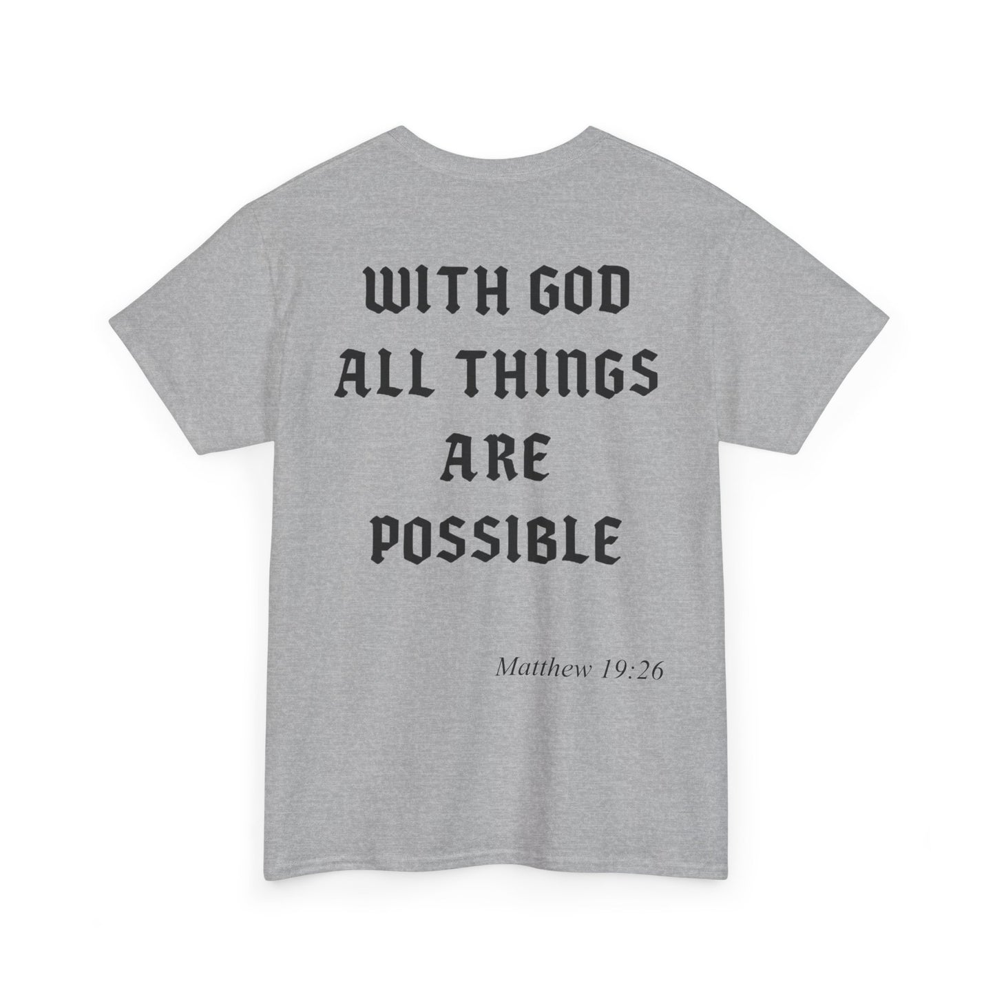 Unisex Cotton Shirt with Chapter - With God All Things Are Possible
