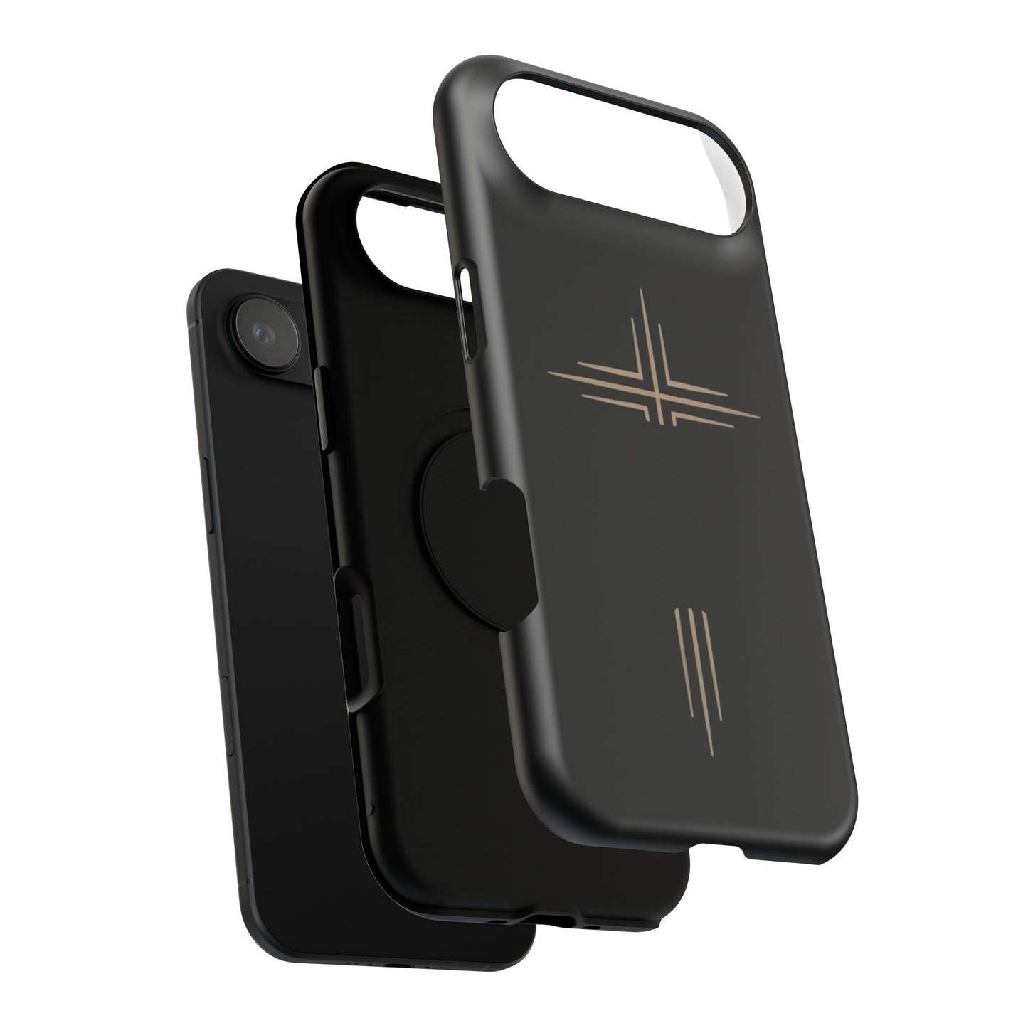 Black Impact-Resistant Cases with CROSSLINE Logo