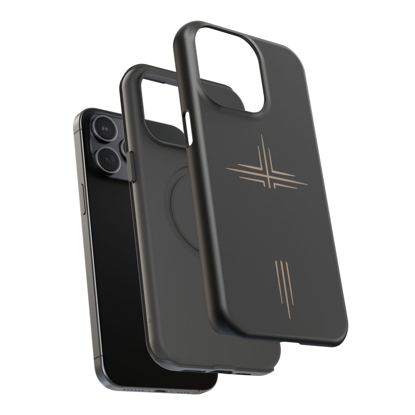 Black Impact-Resistant Cases with CROSSLINE Logo