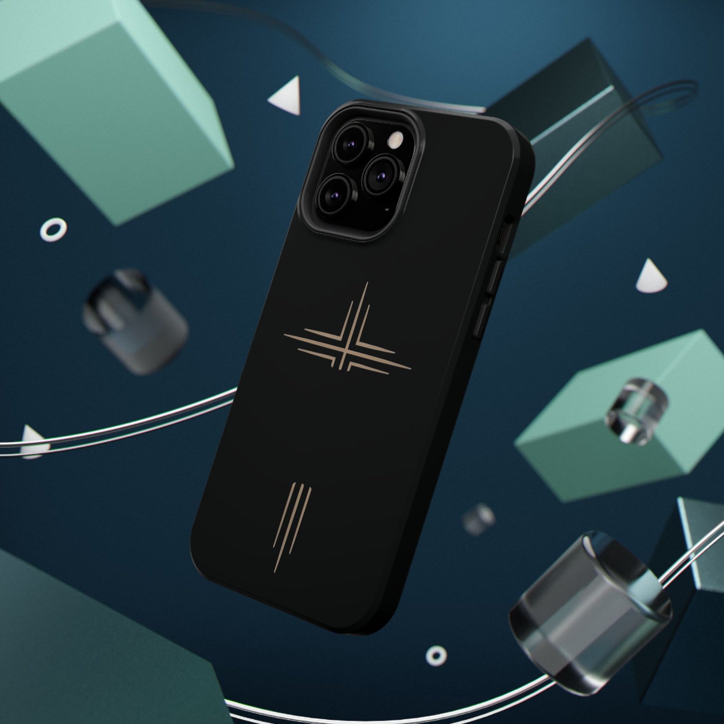 Black Impact-Resistant Cases with CROSSLINE Logo