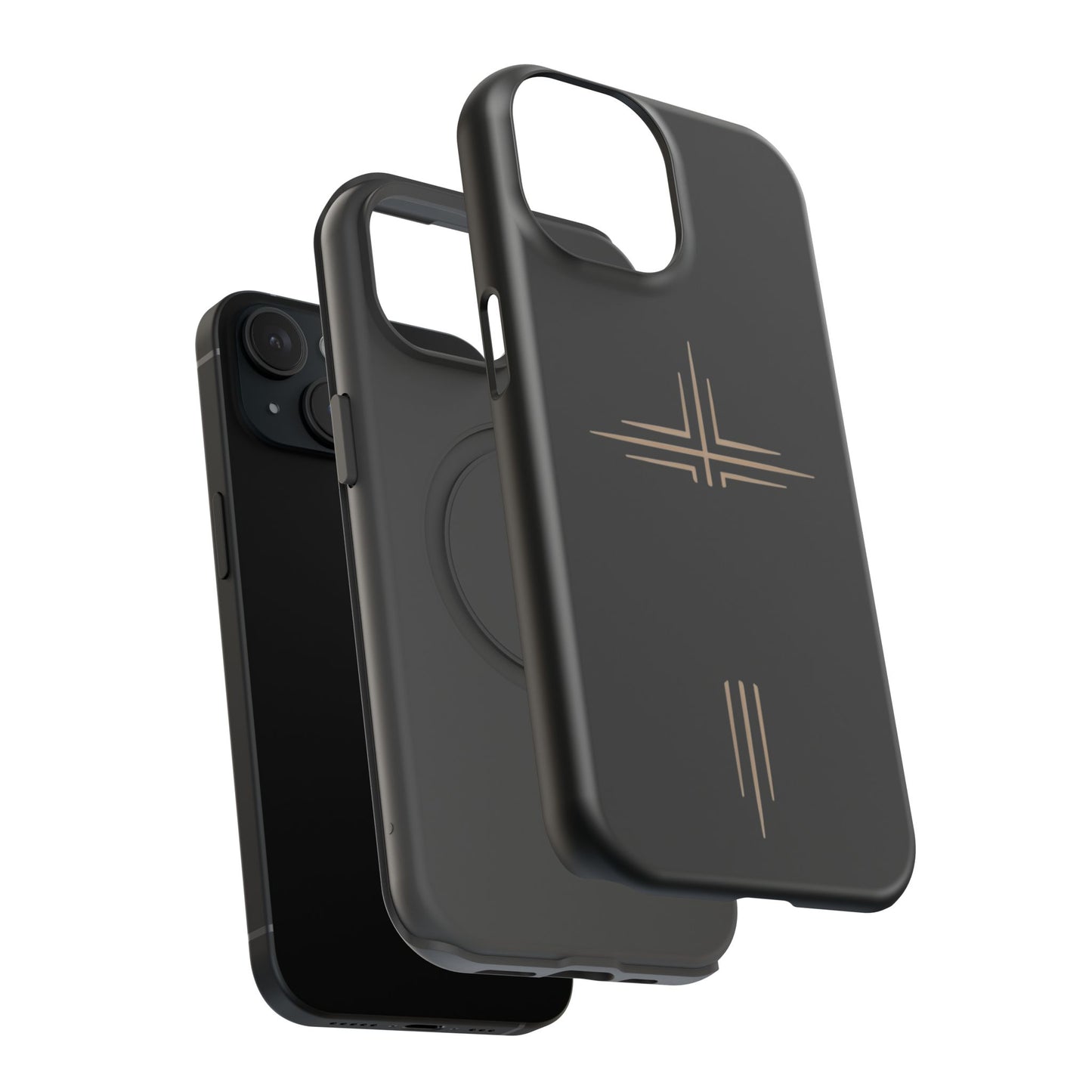 Black Impact-Resistant Cases with CROSSLINE Logo