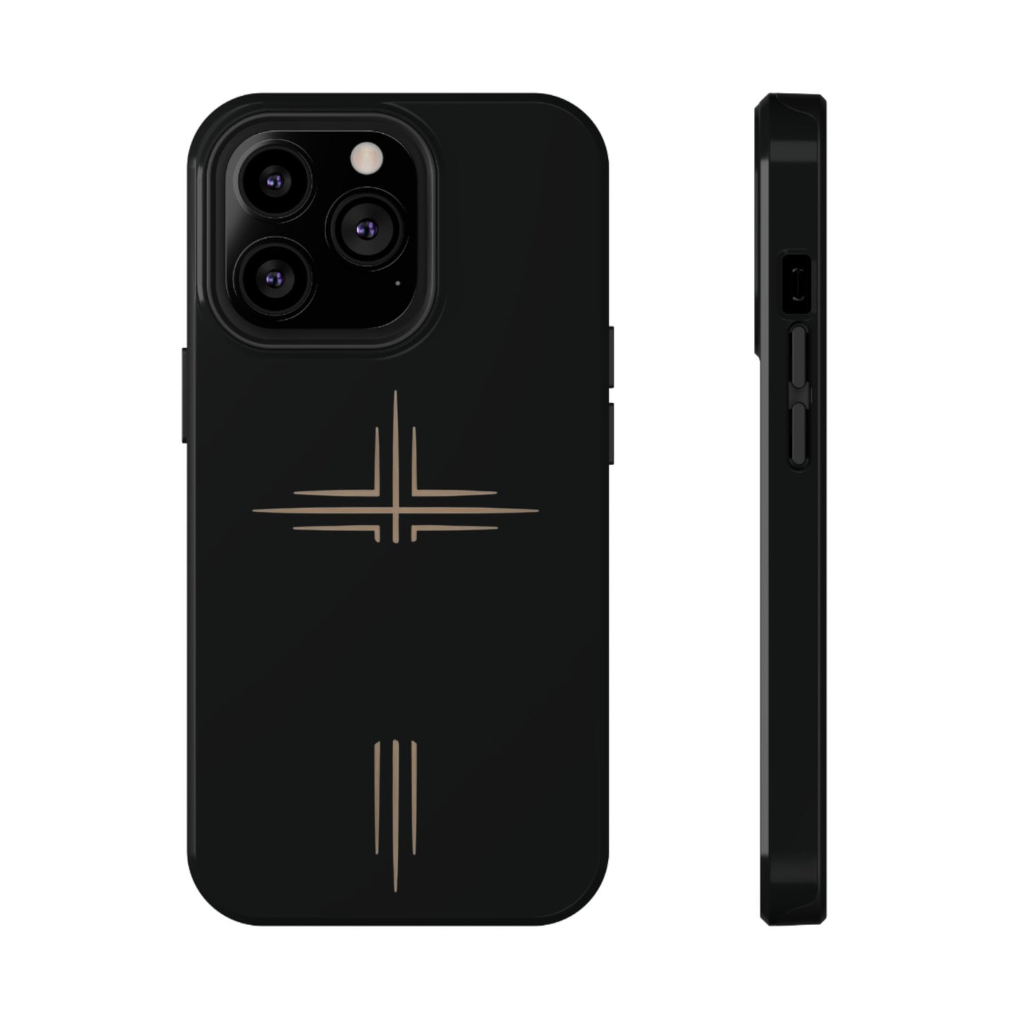 Black Impact-Resistant Cases with CROSSLINE Logo