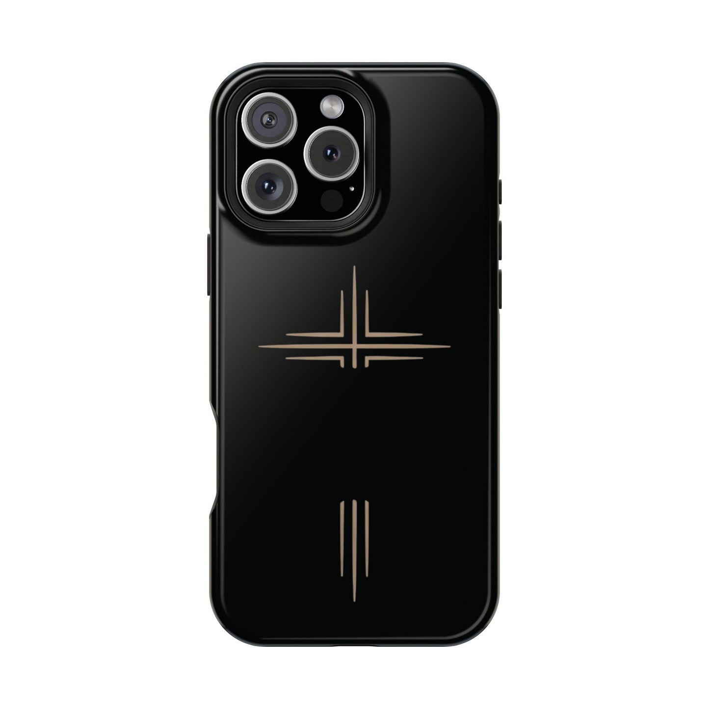 Black Impact-Resistant Cases with CROSSLINE Logo