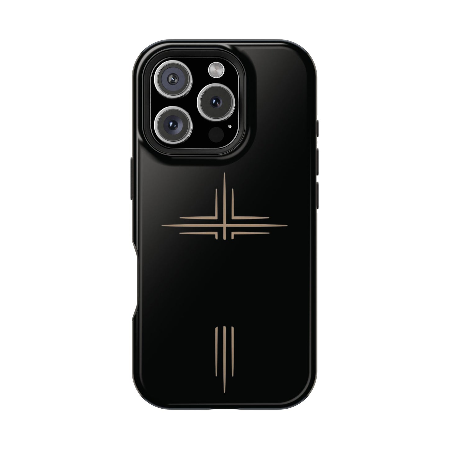 Black Impact-Resistant Cases with CROSSLINE Logo