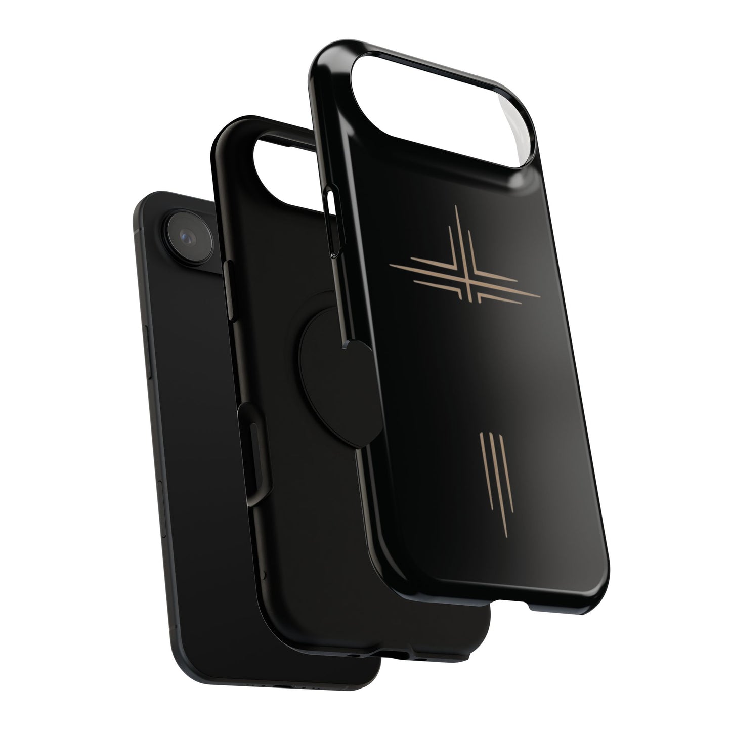 Black Impact-Resistant Cases with CROSSLINE Logo