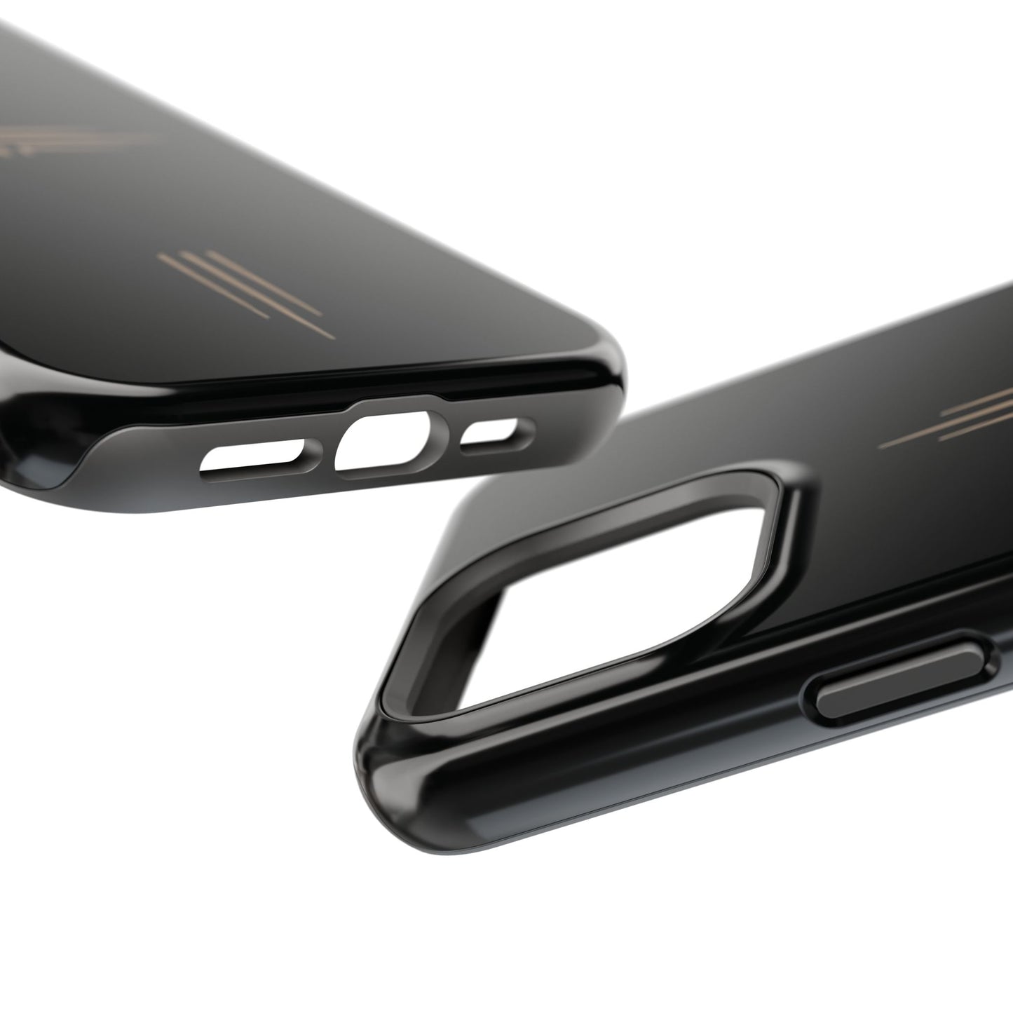 Black Impact-Resistant Cases with CROSSLINE Logo