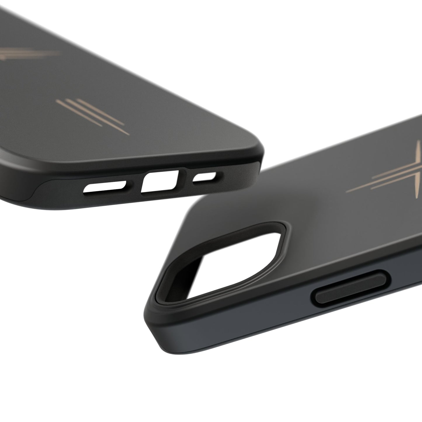Black Impact-Resistant Cases with CROSSLINE Logo