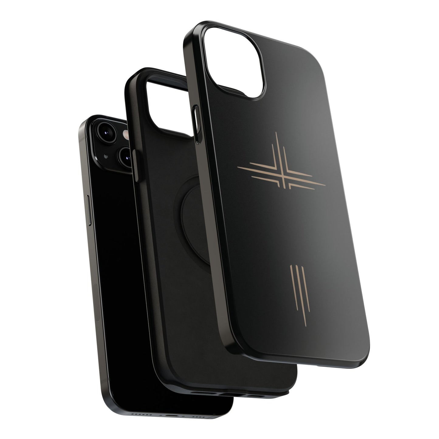 Black Impact-Resistant Cases with CROSSLINE Logo
