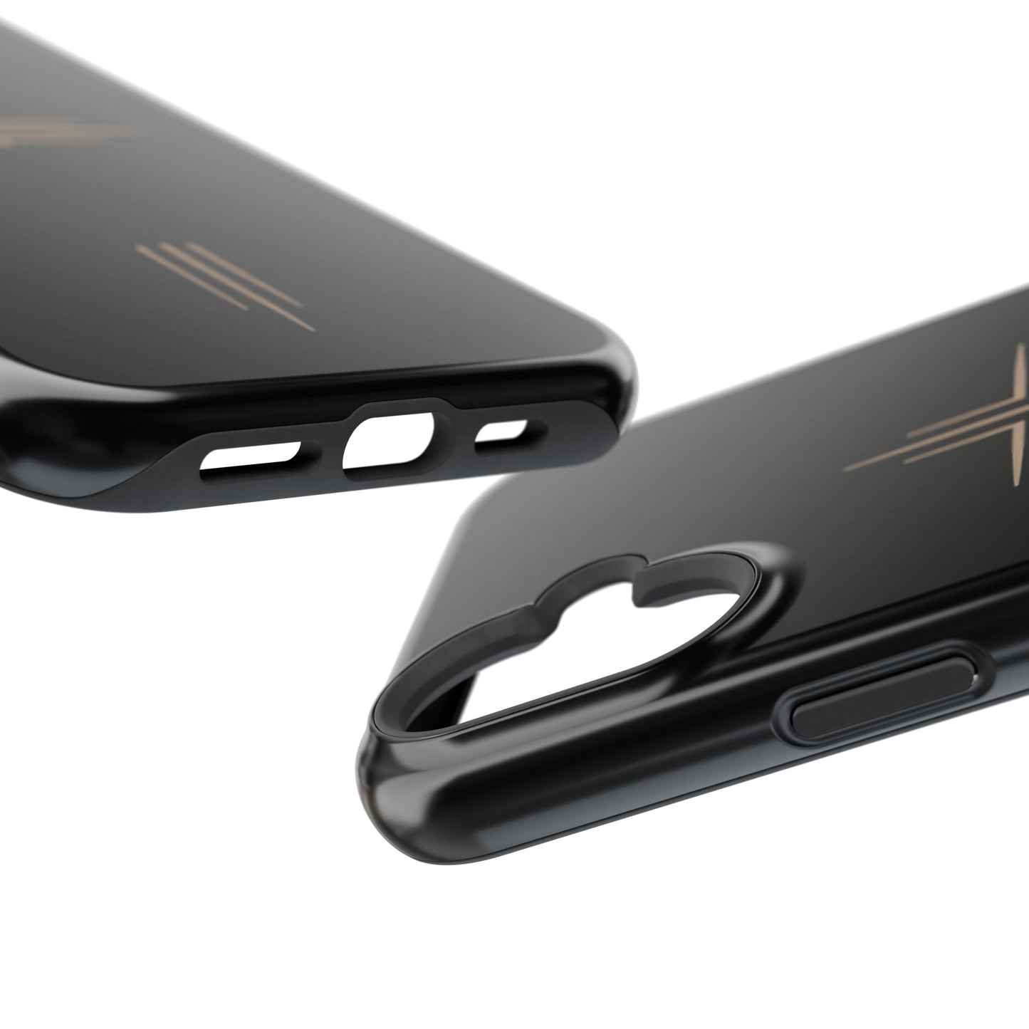 Black Impact-Resistant Cases with CROSSLINE Logo