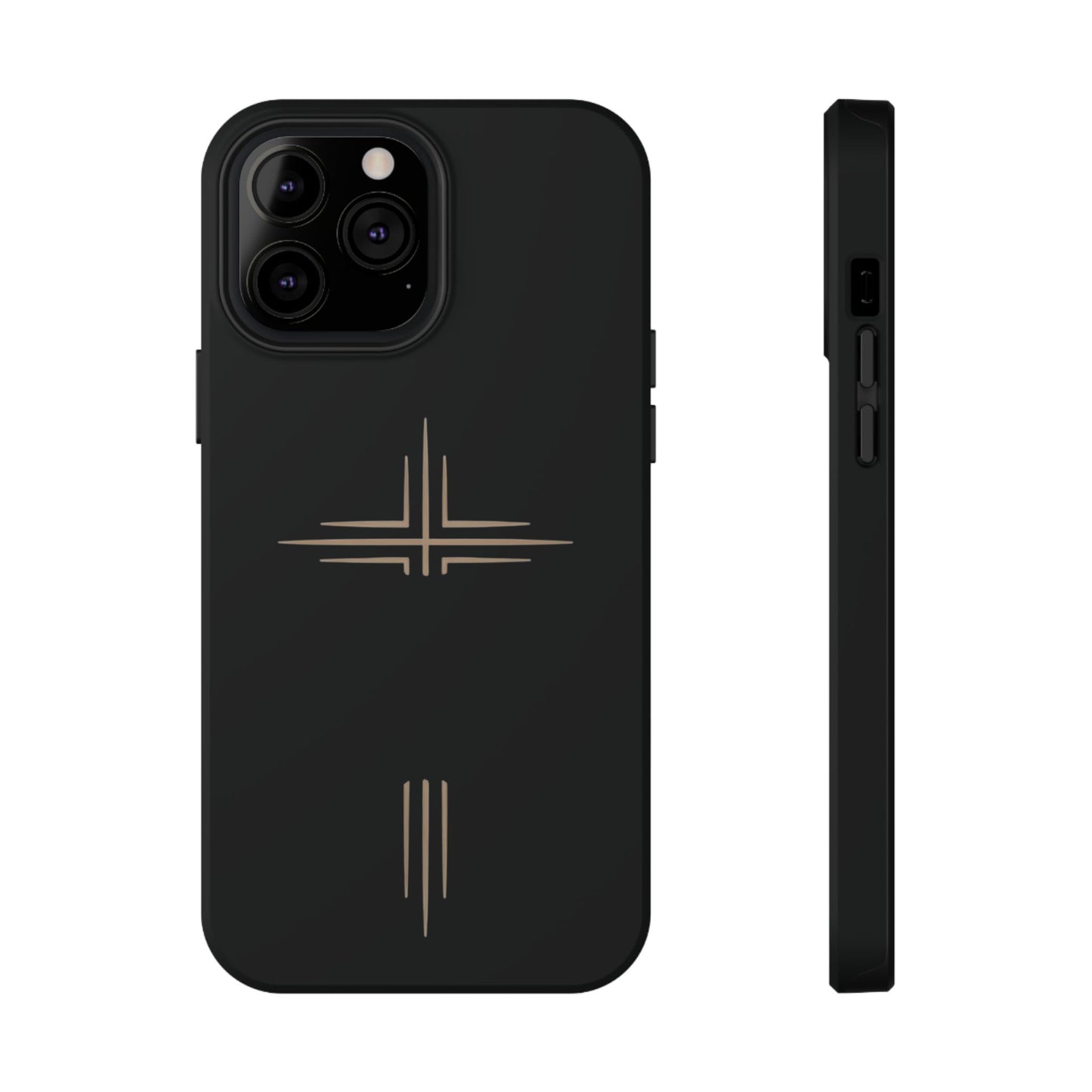 Black Impact-Resistant Cases with CROSSLINE Logo