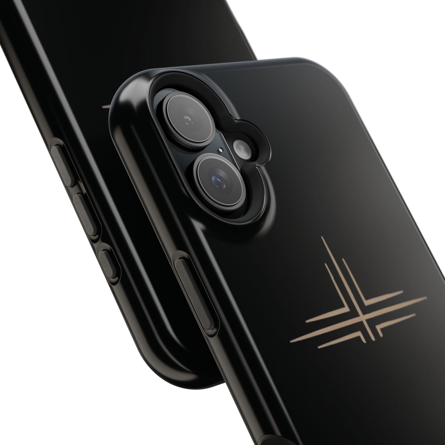Black Impact-Resistant Cases with CROSSLINE Logo