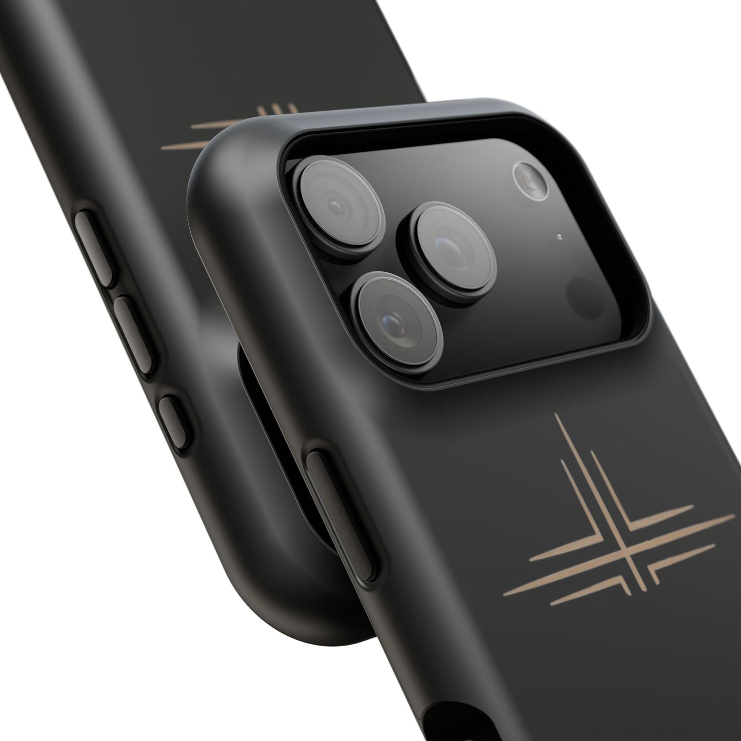 Black Impact-Resistant Cases with CROSSLINE Logo