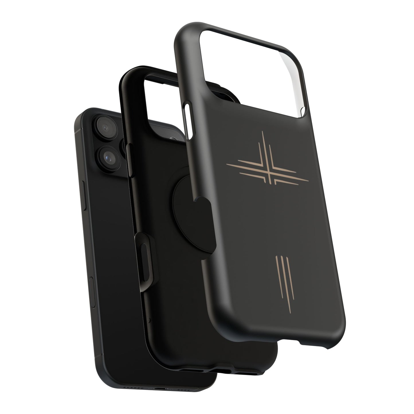 Black Impact-Resistant Cases with CROSSLINE Logo
