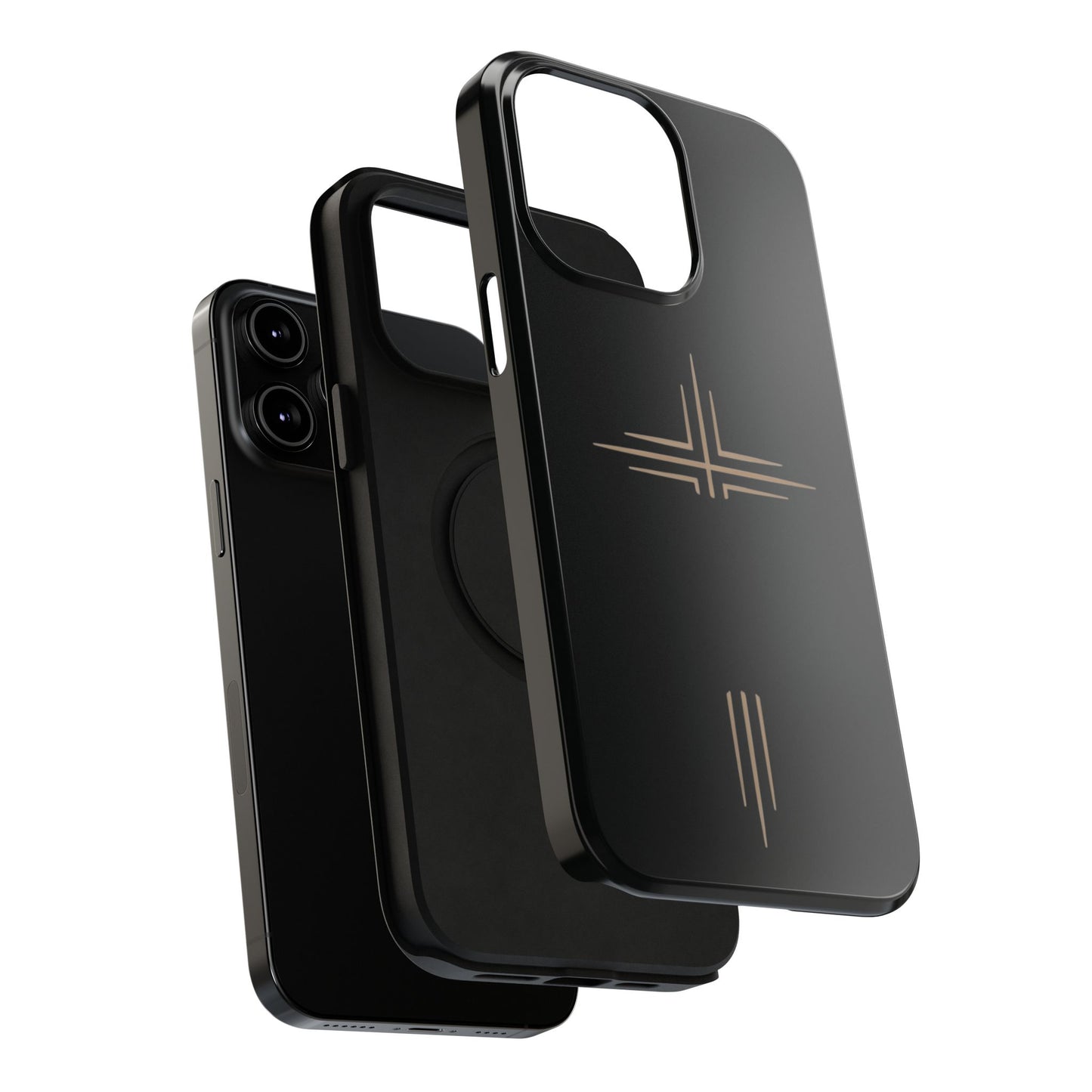 Black Impact-Resistant Cases with CROSSLINE Logo