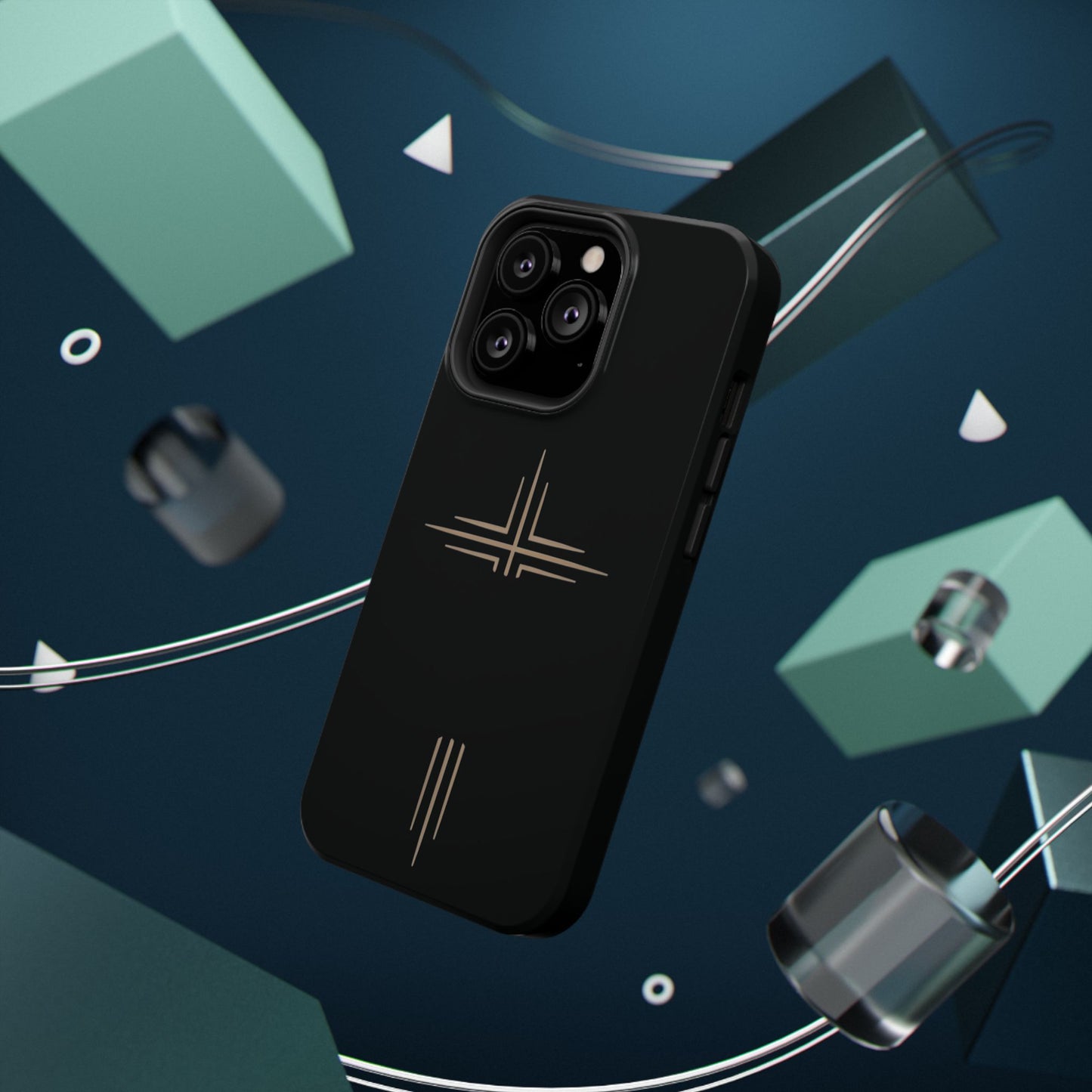 Black Impact-Resistant Cases with CROSSLINE Logo